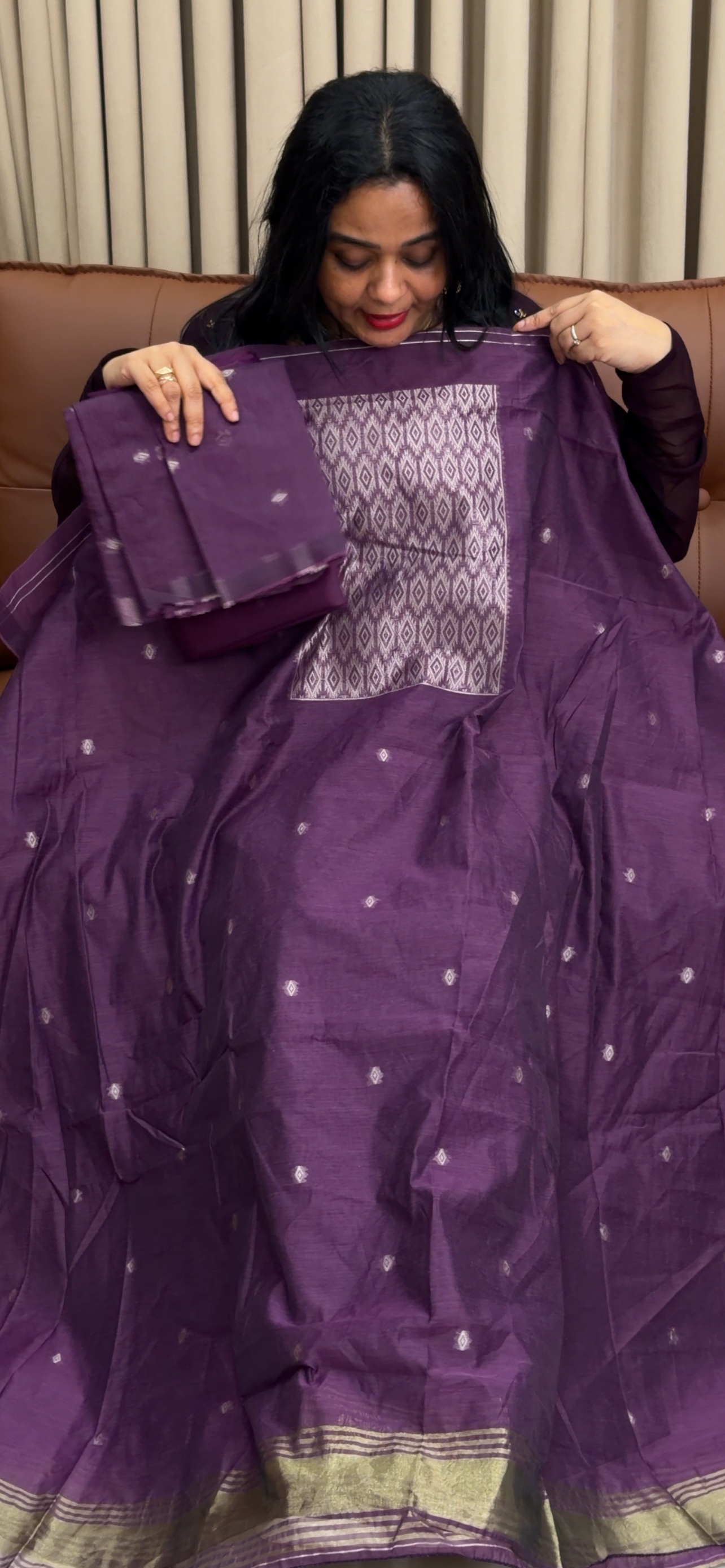JAMDANI UNSTITCHED UNSTITCHED SALWAR SUITS - IHA 34485