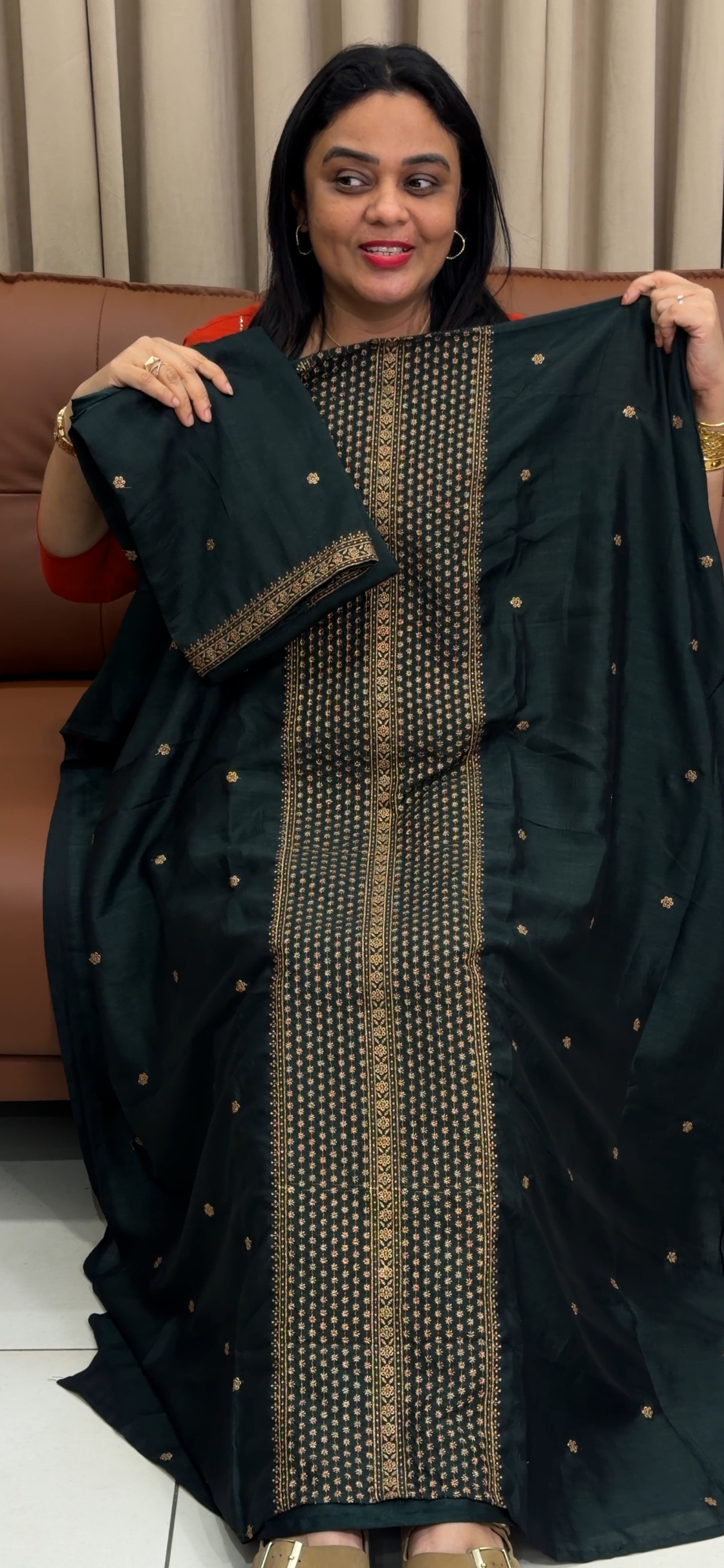 SEMI SILK UNSTITCHED SALWAR SUITS - IHA 33747