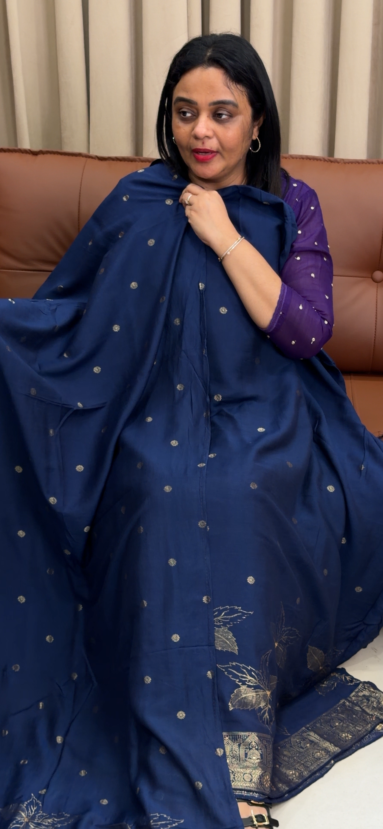 SOFT MUL UNSTITCHED SALWRA SUITS - IHA 33897
