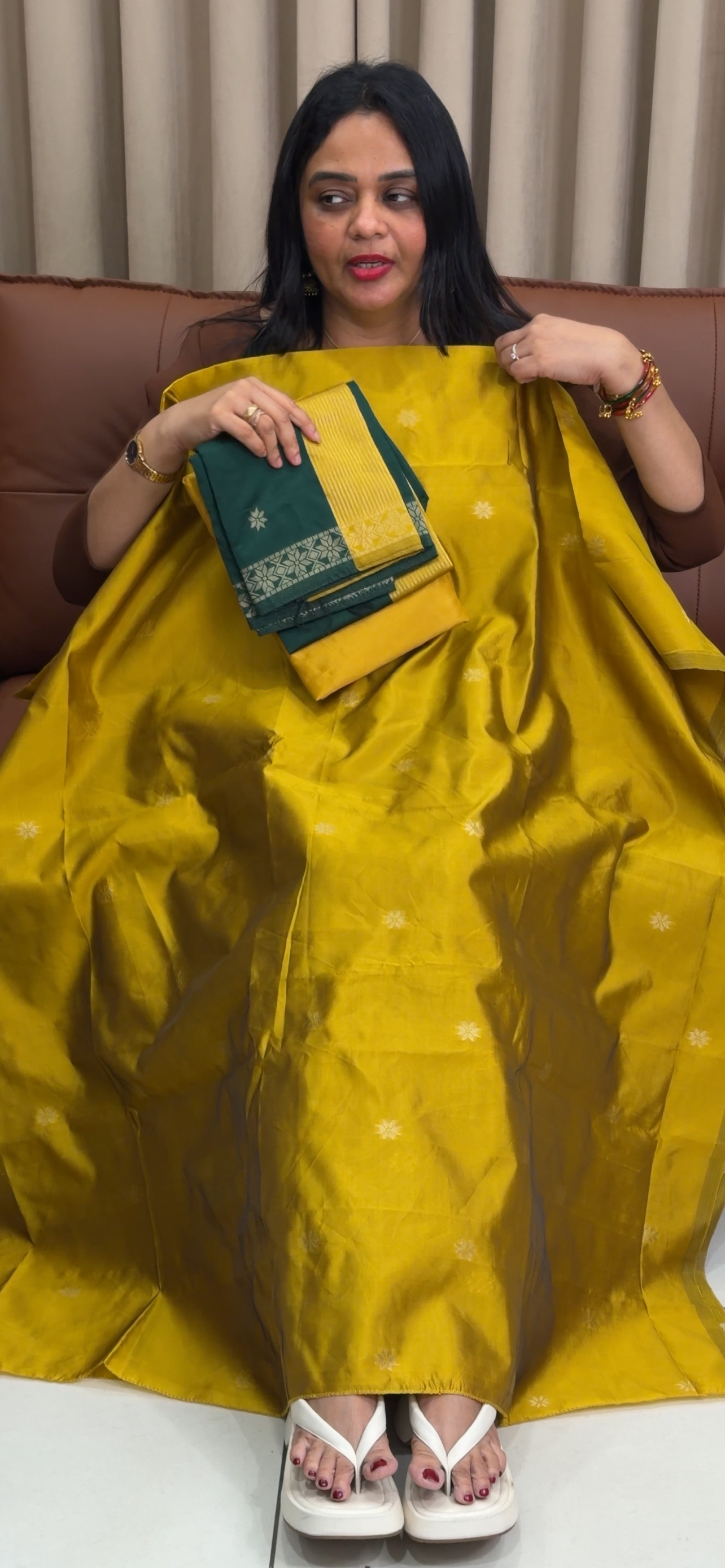 SEMI SILK UNSTITCHED SALWAR SUITS - IHA 33852