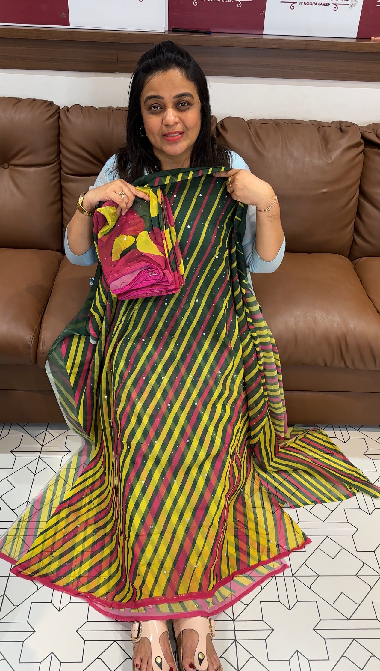 GEORGETTE UNSTITCHED SALWAR SUITS - IHA 27742