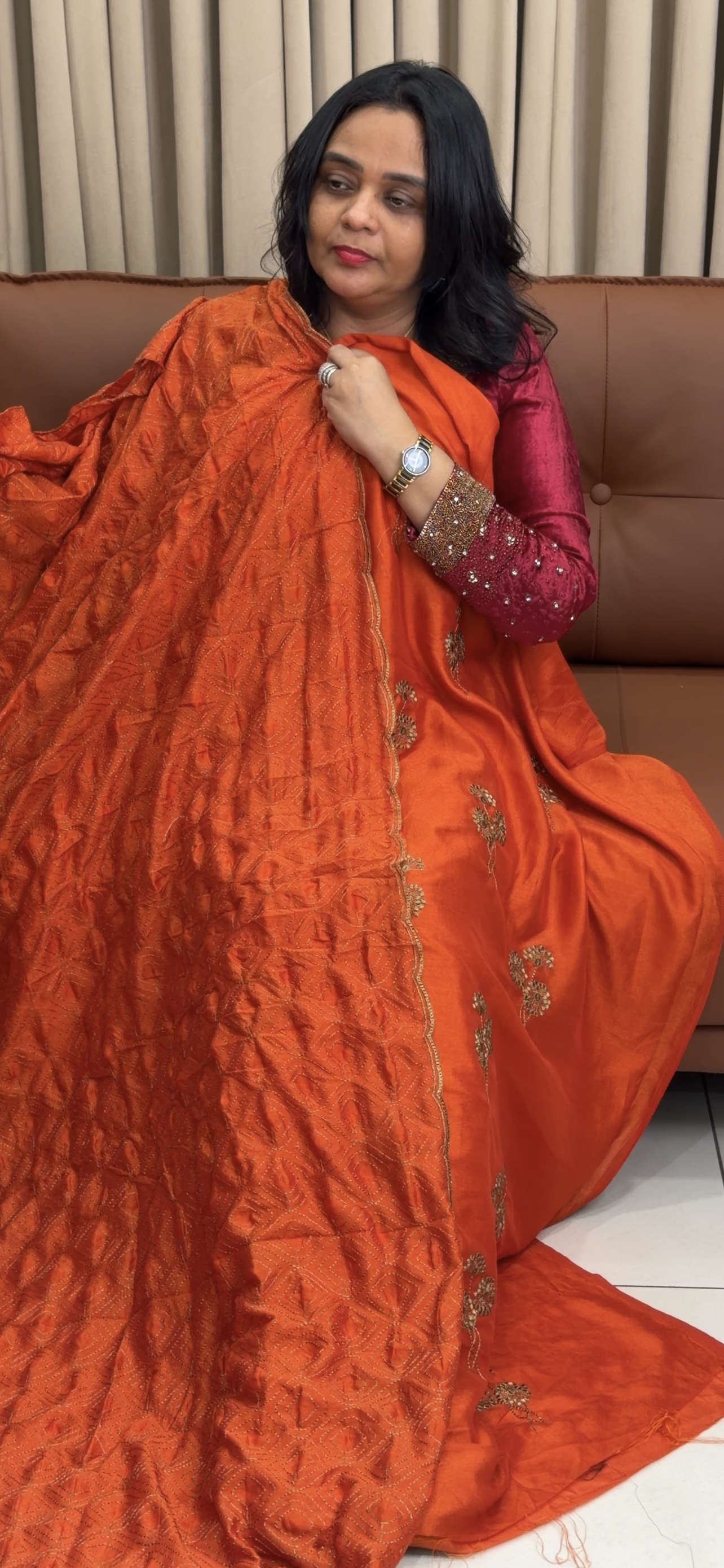 SEMI RAW SILK UNSTITCHED SALWAR SUITS - IHA 35055
