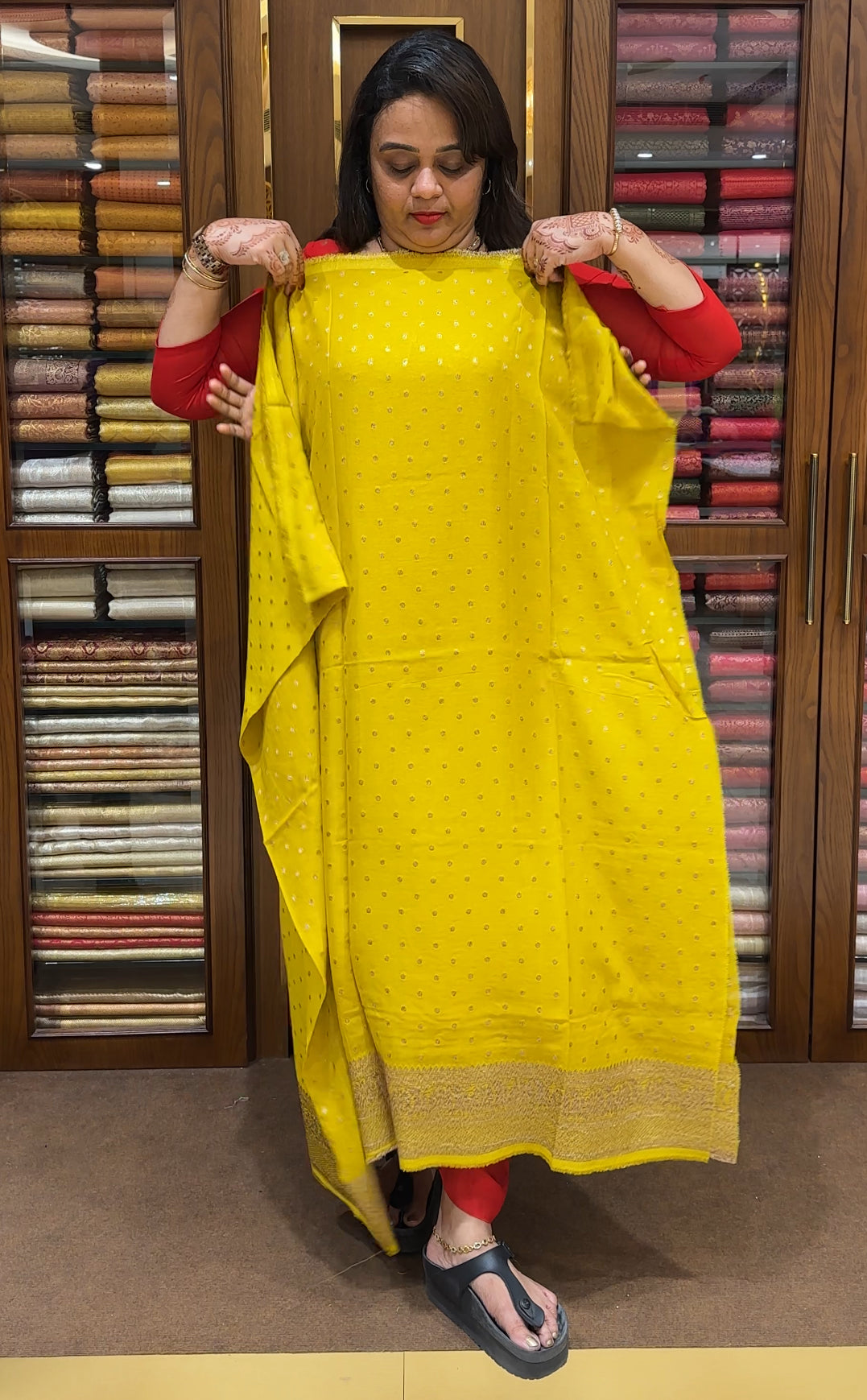 VISCOSE BANARASI UNSTITCHED SALWAR SUITS - IHA 23695