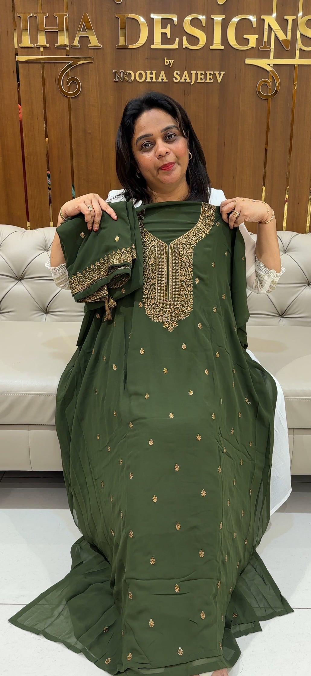 FAUX GEORGETTE UNSTITCHED SALWAR SUITS - IHA 26051