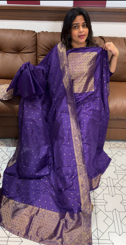 SEMI BANARSI UNSTITCHED SALWAR SUITS - IHA 26219