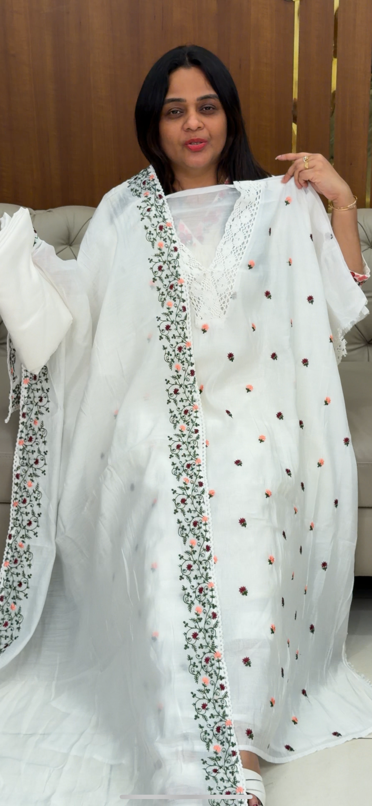 FORWARD MUL CHANDERI UNSTITCHED SALWAR SUITS - IHA 29375