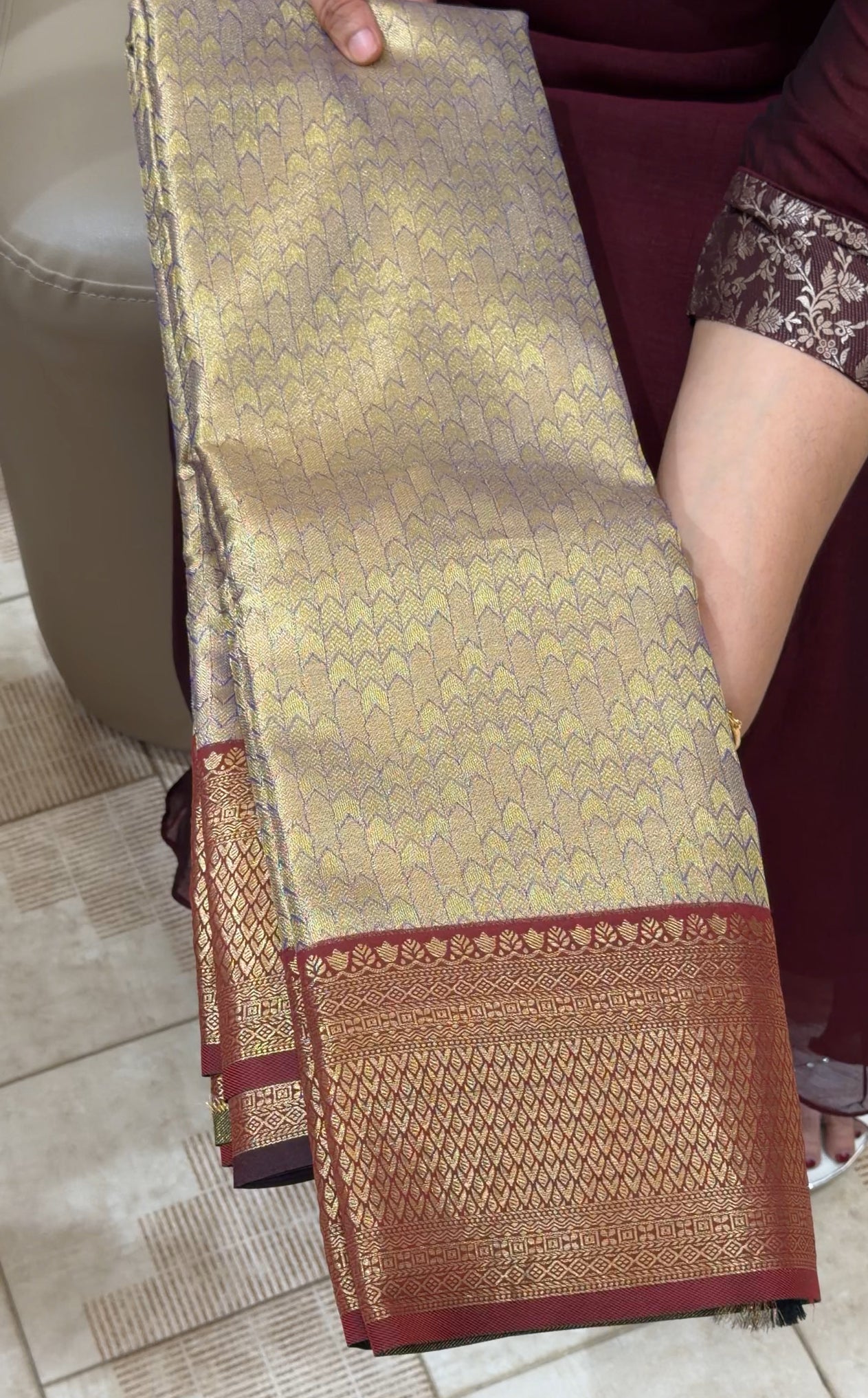 SEMI BROCADE SAREES - IHA 29075