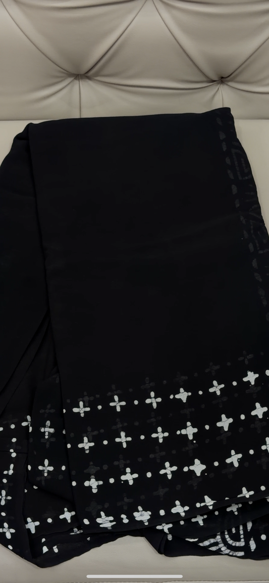 VISCOSE GEORGETTE SAREES  - IHA 28796