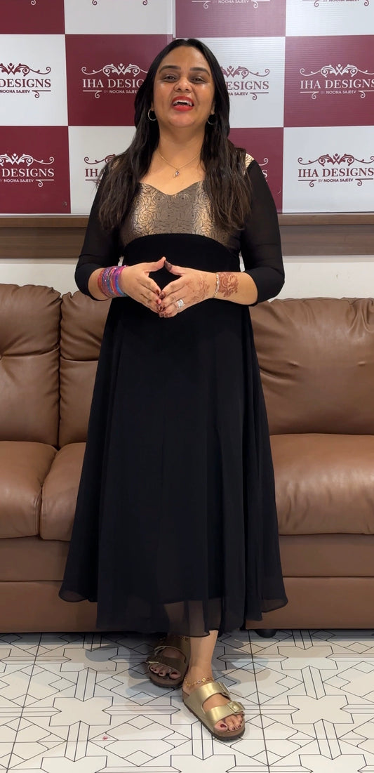 IHA'S IN-HOUSE GEORGETTE ALINE TOP - IHA 31521