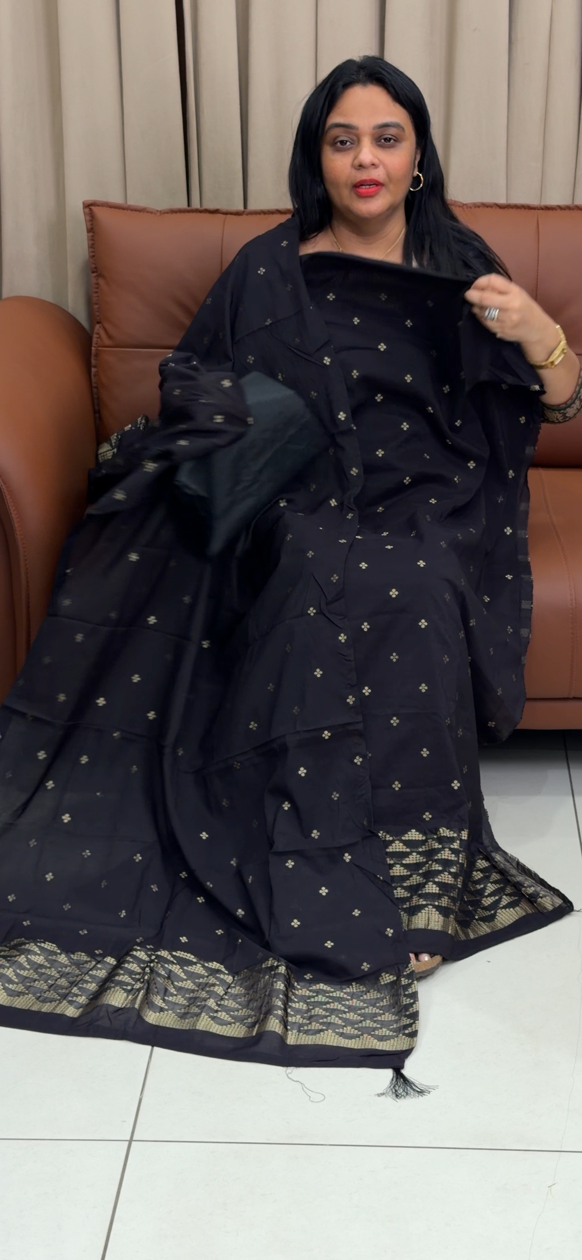 MUL CHANDERI UNSTITCHED SALWAR SUITS - IHA 35749