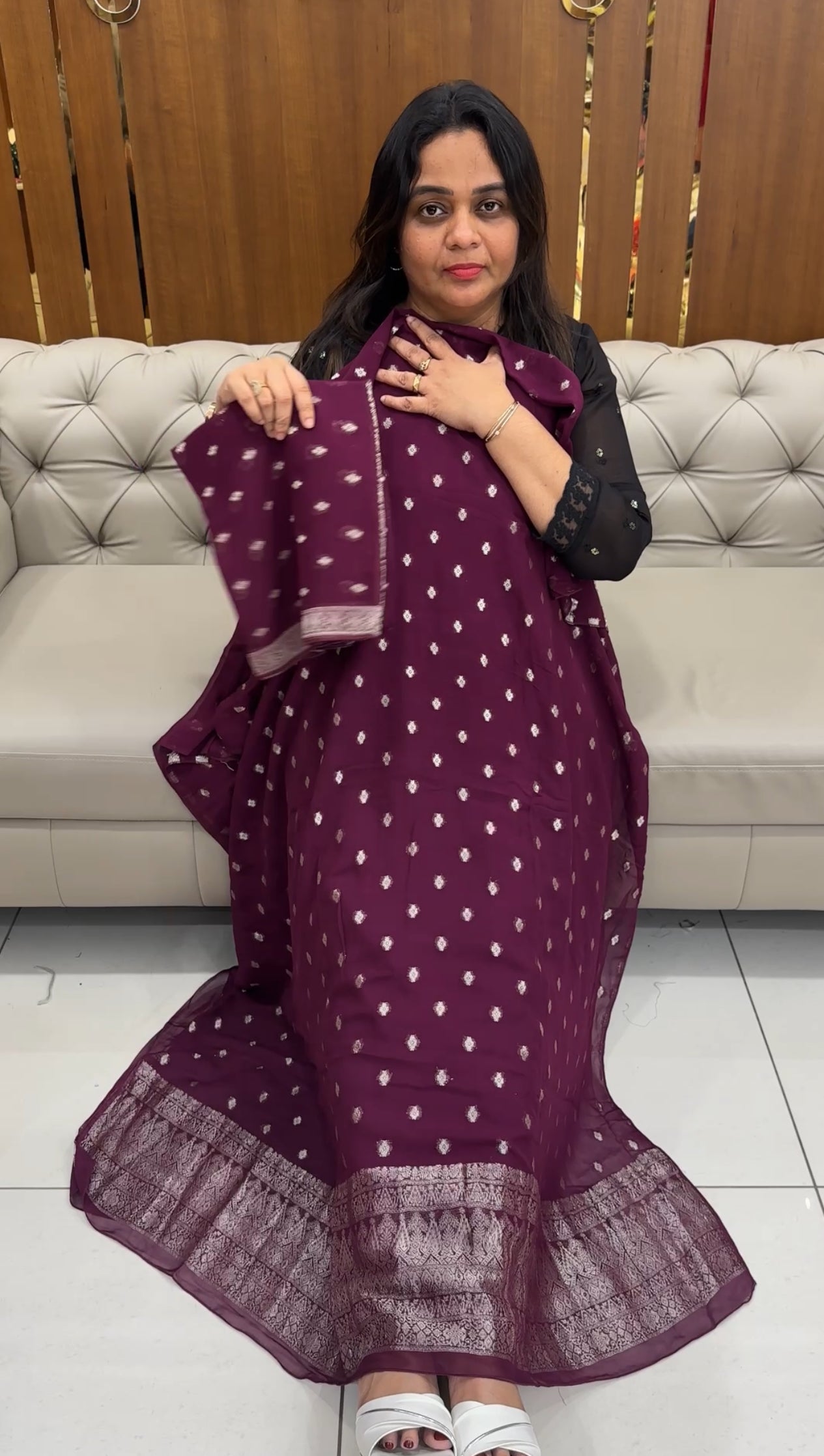 BANARASI UNSTITCHED SALWAR SUITS - IHA 28863