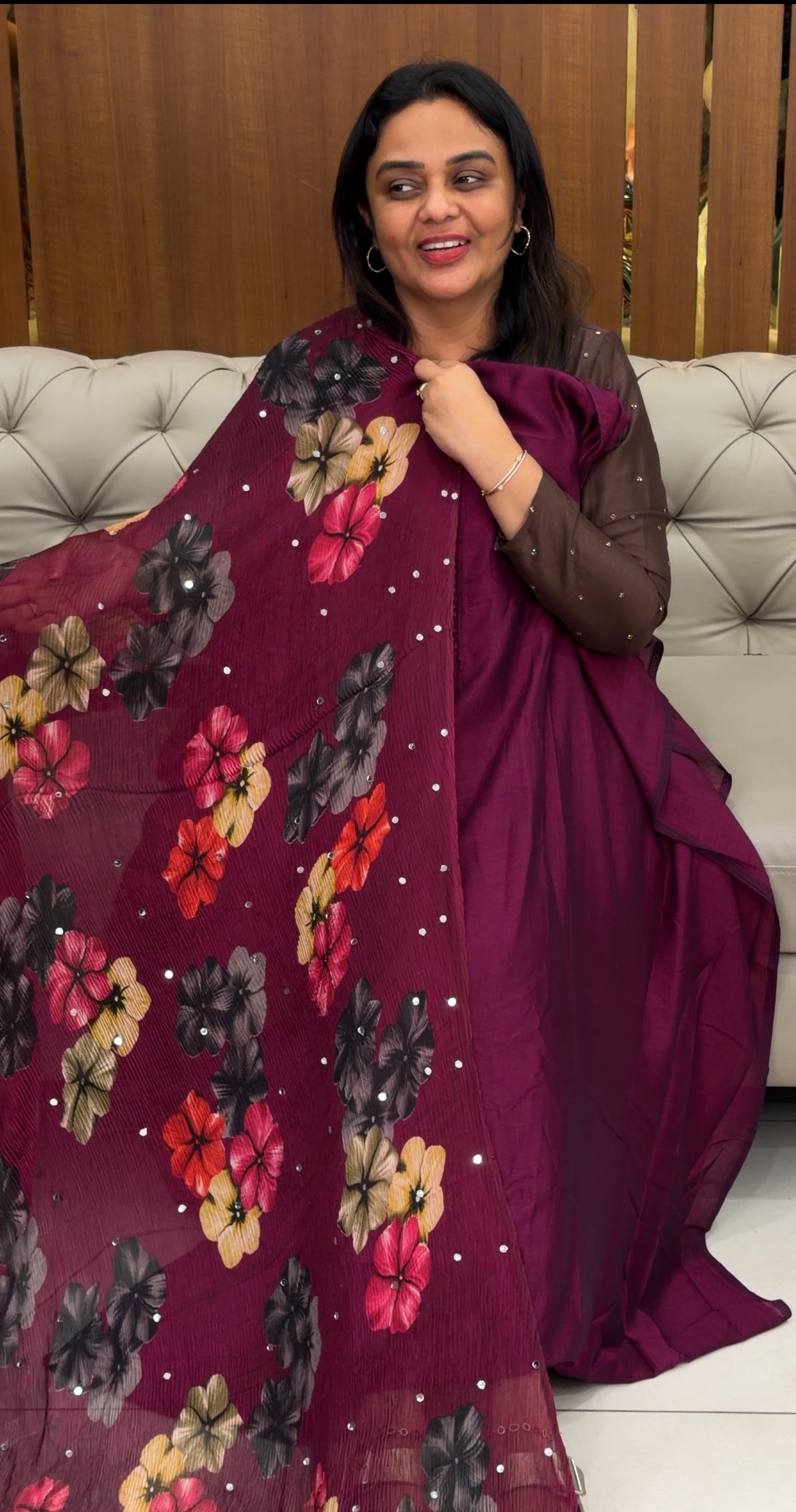 SEMI RAW SILK UNSTITCHED SALWAR SUITS - IHA 30683