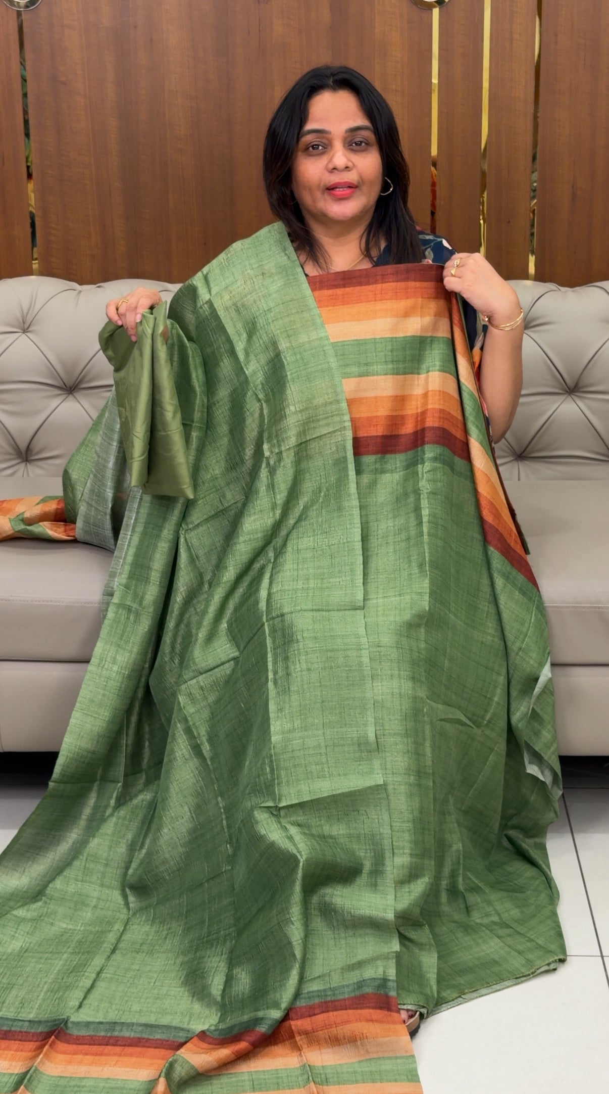 SEMI RAW SILK UNSTITCHED SALWAR SUITS - IHA 28973