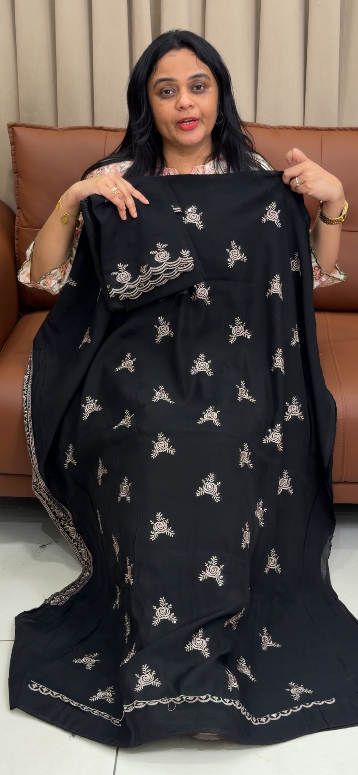 SEMI LINEN UNSTITCHED SALWAR SUITS - IHA 35892
