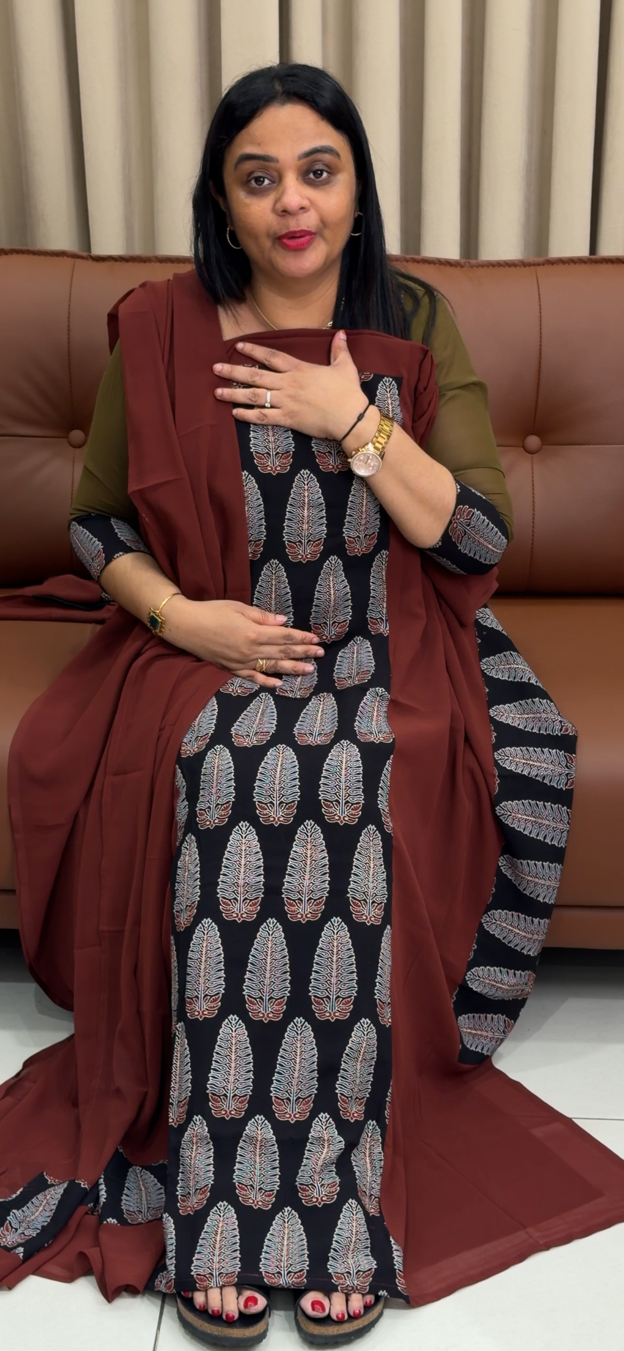 IHA'S IN-HOUSE FAUX GEORGETTE UNSTITCHED SALWAR SUITS - IHA 34319