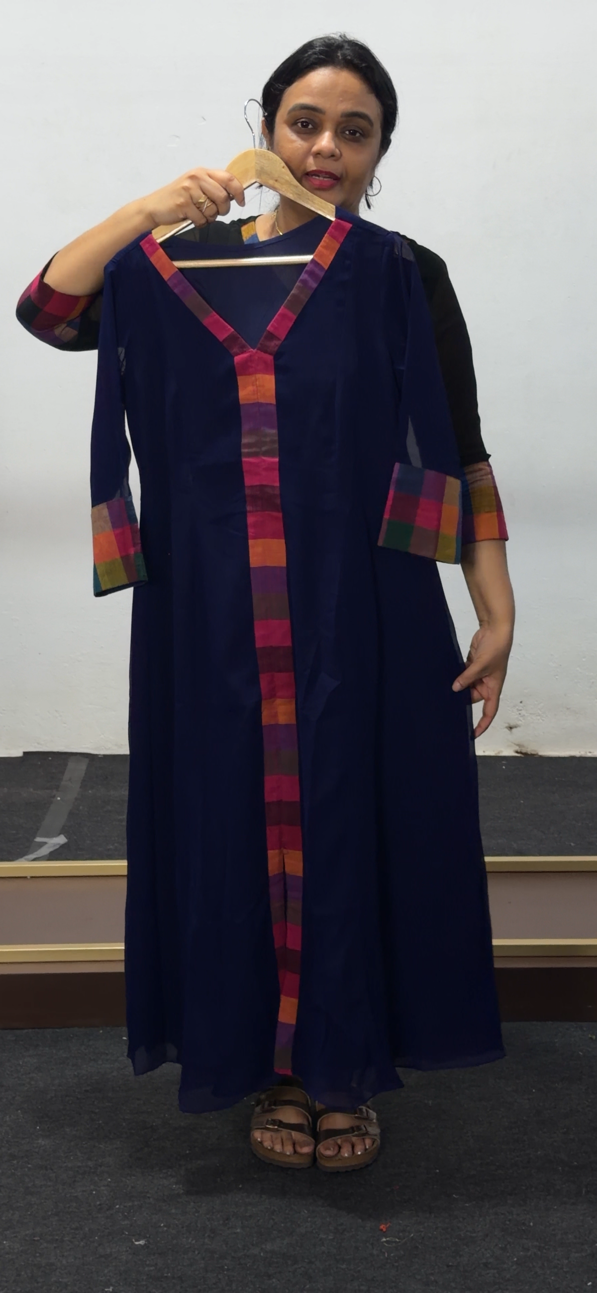 IHA'S IN-HOUSE GEORGETTE ALINE TOPS - IHA 36066