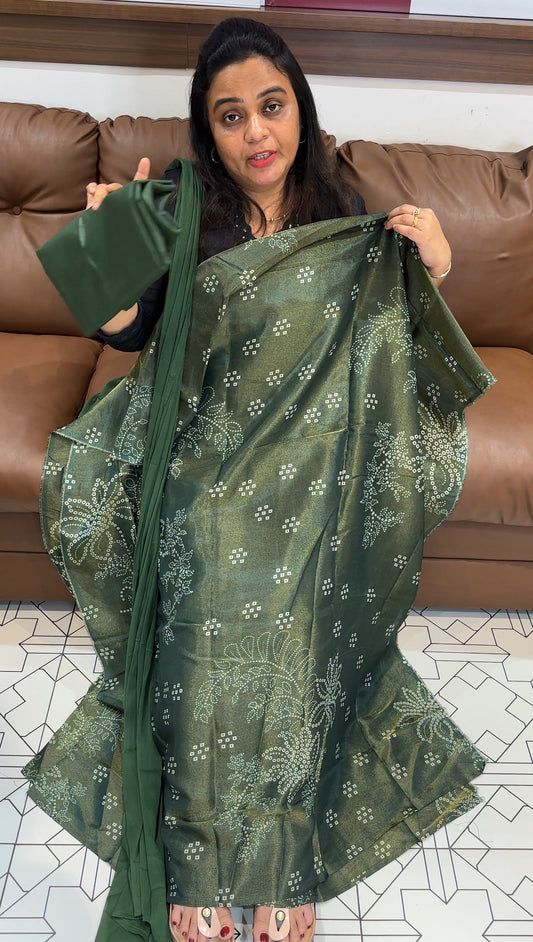 TISSUE UNSTITCHED SALWAR SUITS - IHA 27972