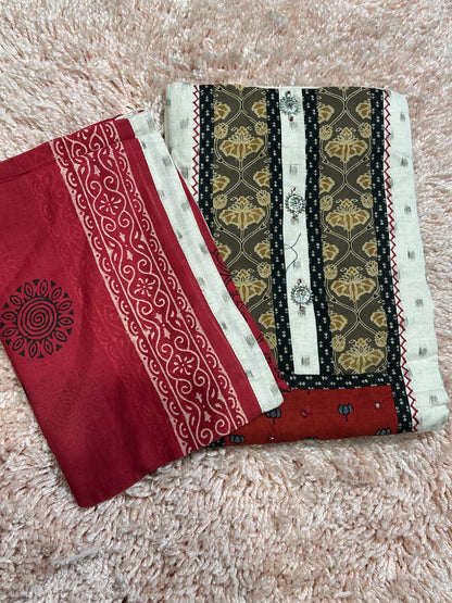 OFFER SALES UNSTITCHED SALWAR SUITS -  IHA 34661