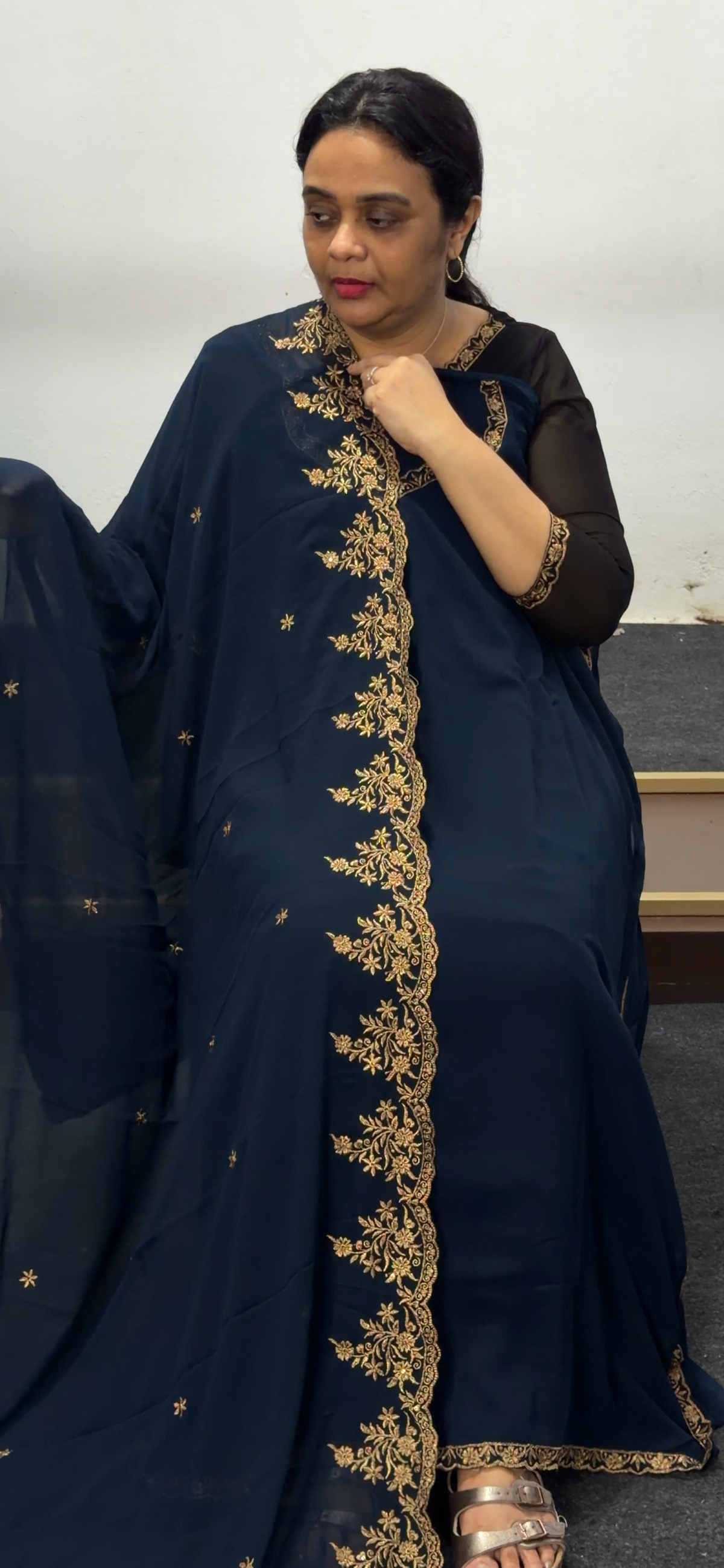 FAUX GEORGETTE UNSTITCHED SALWAR SUITS - IHA 36068