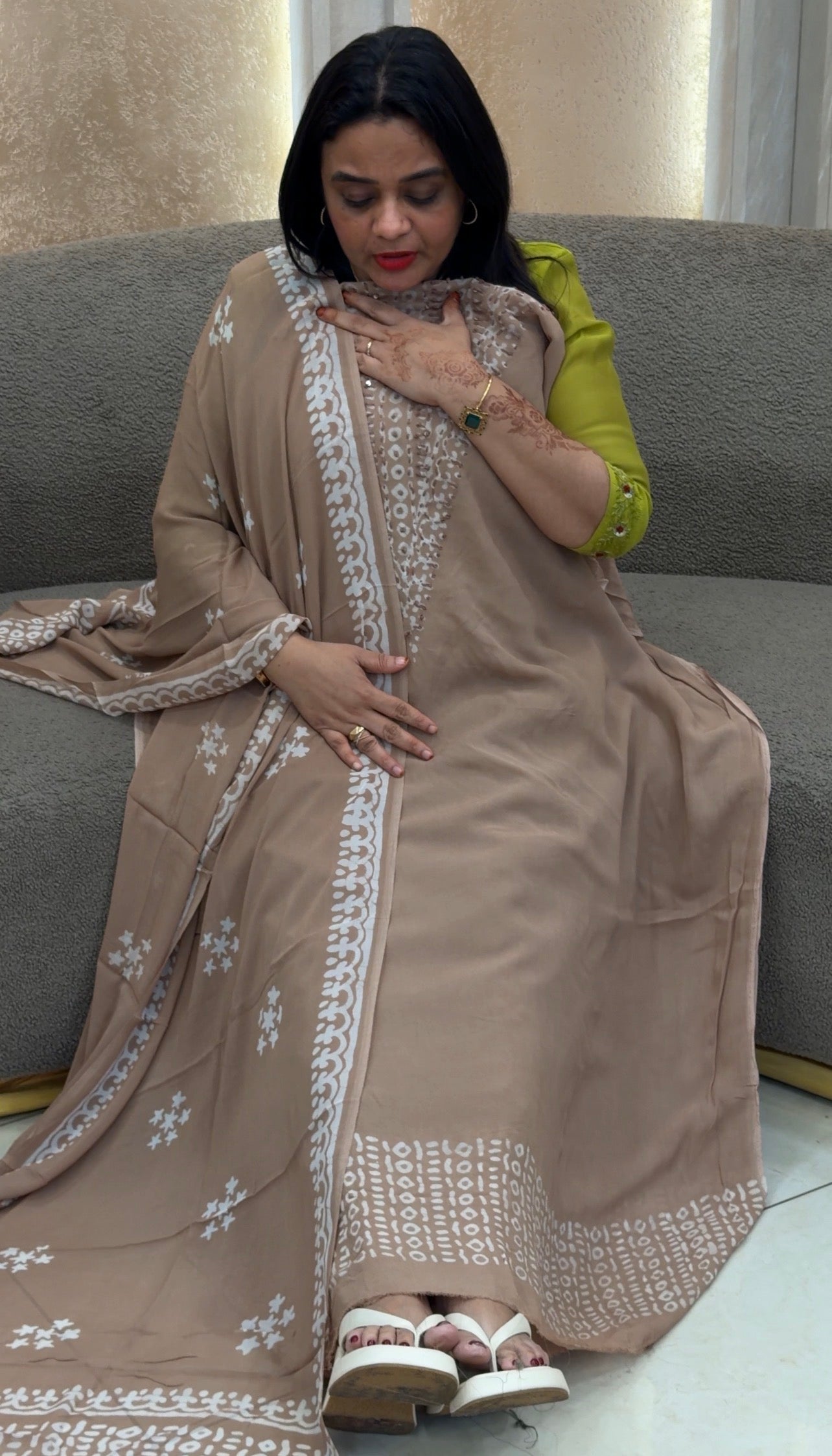 GEORGETTE UNSTITCHED SALWAR SUITS - IHA 33140