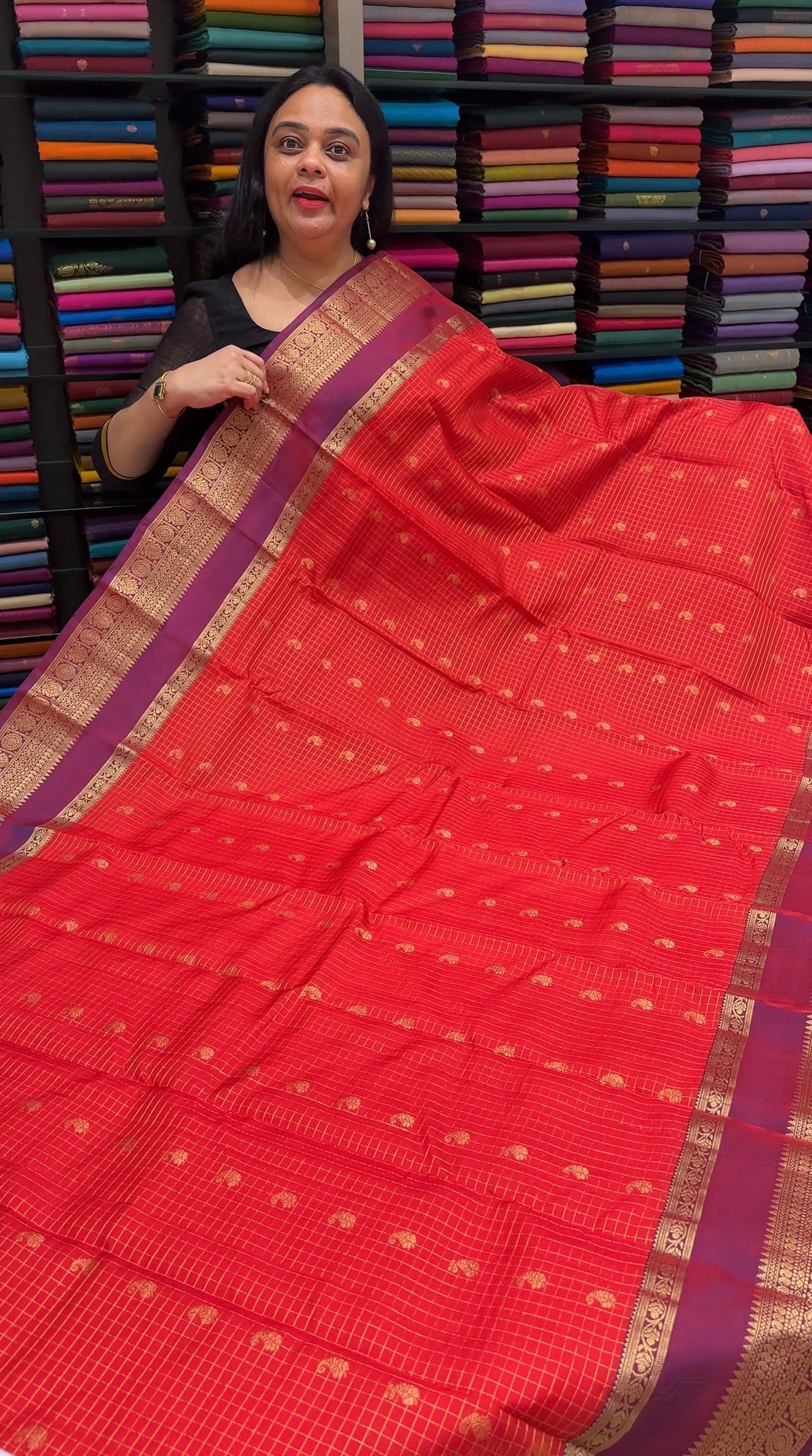 SOFT SILK KANCHIPURAM SILK SAREES - IHA 35470