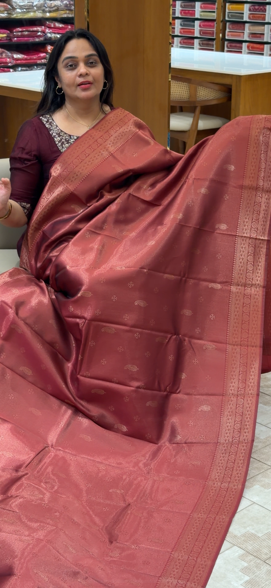 SEMI BROCADE SAREES - IHA 29088