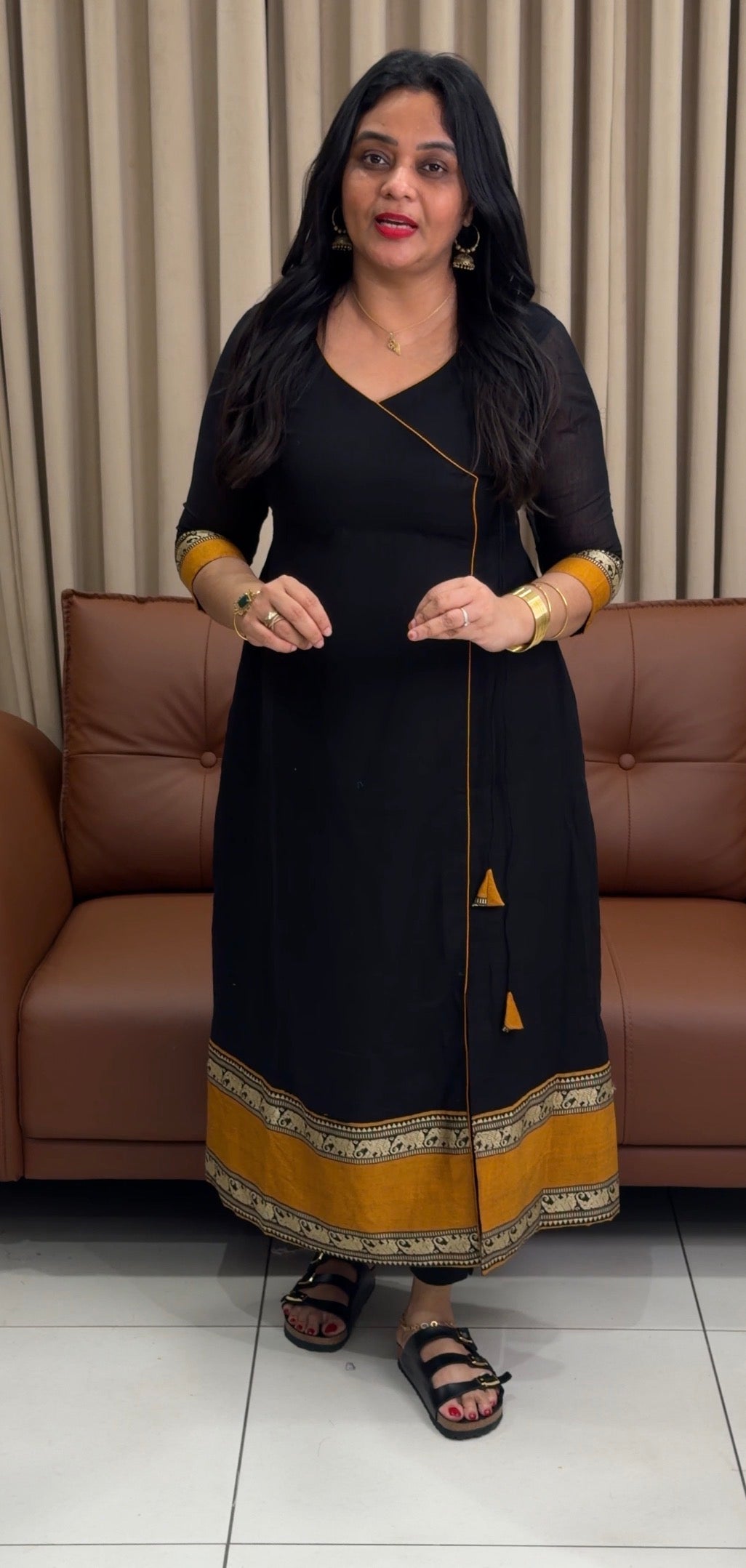 IHA'S IN-HOUSE HANDLOOM COTTON ALINE TOPS - IHA 34107