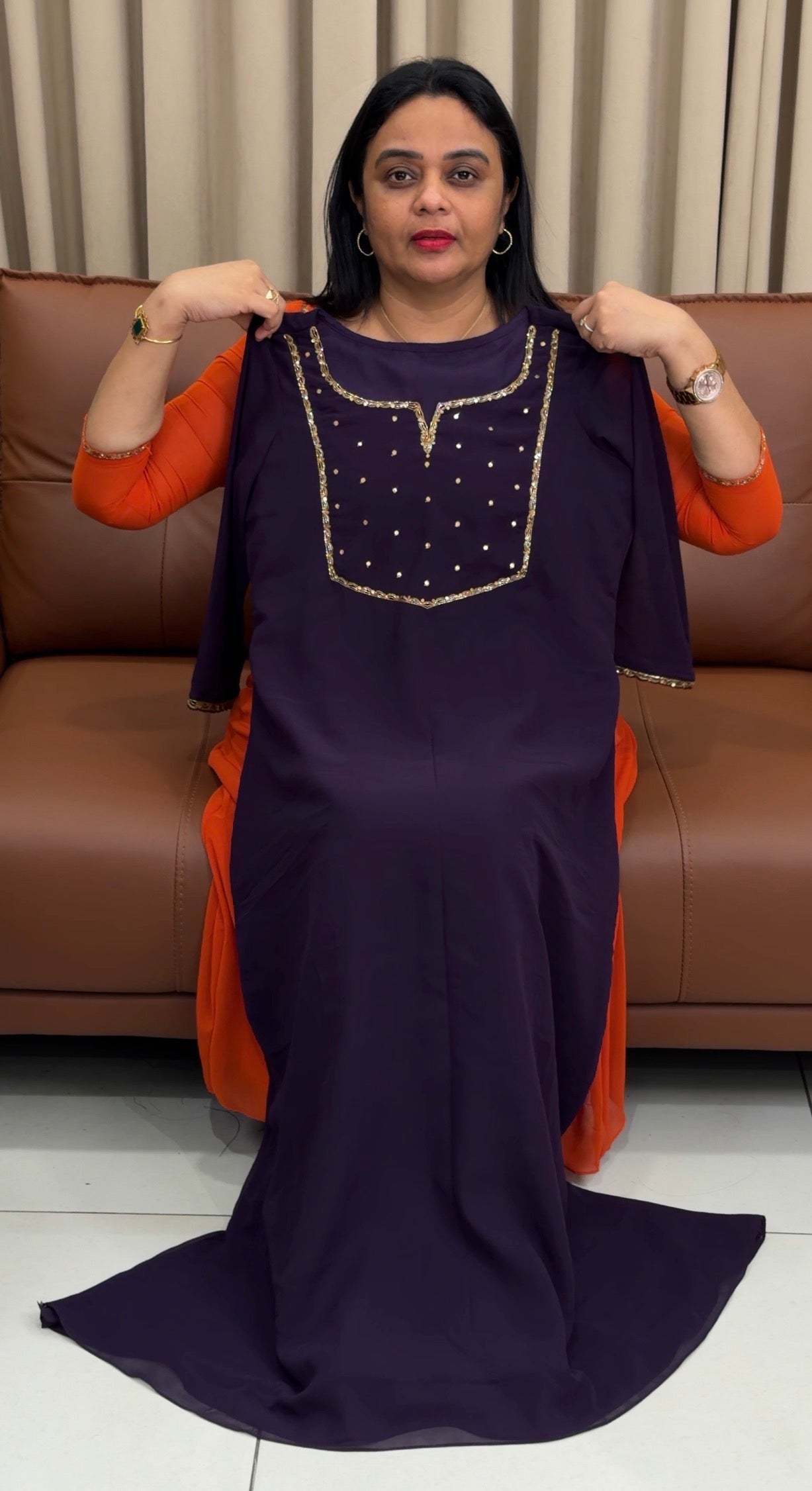 IHA'S IN-HOUSE HAND WORKED ALINE TOPS - IHA 34252