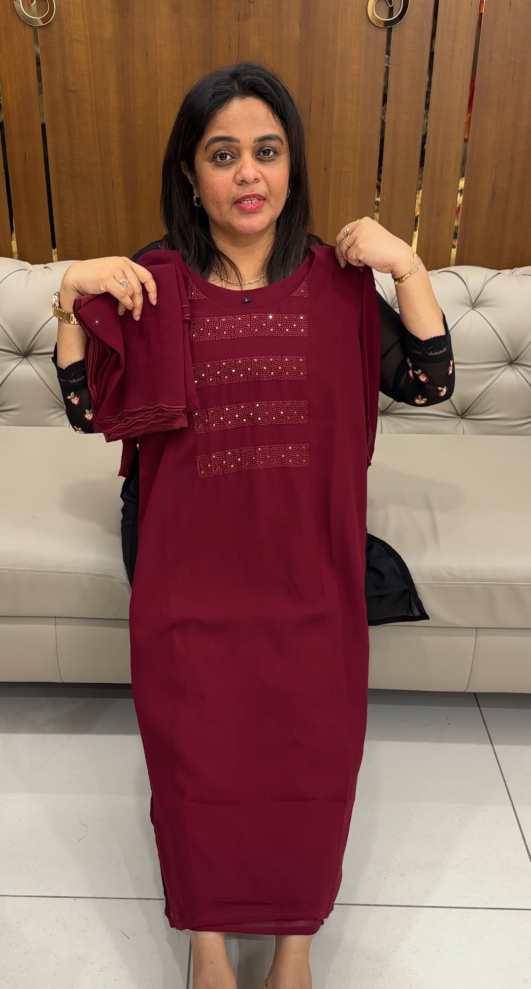 READY TO WEAR TOP,  BOTTOM AND DUPATTA - IHA 26011