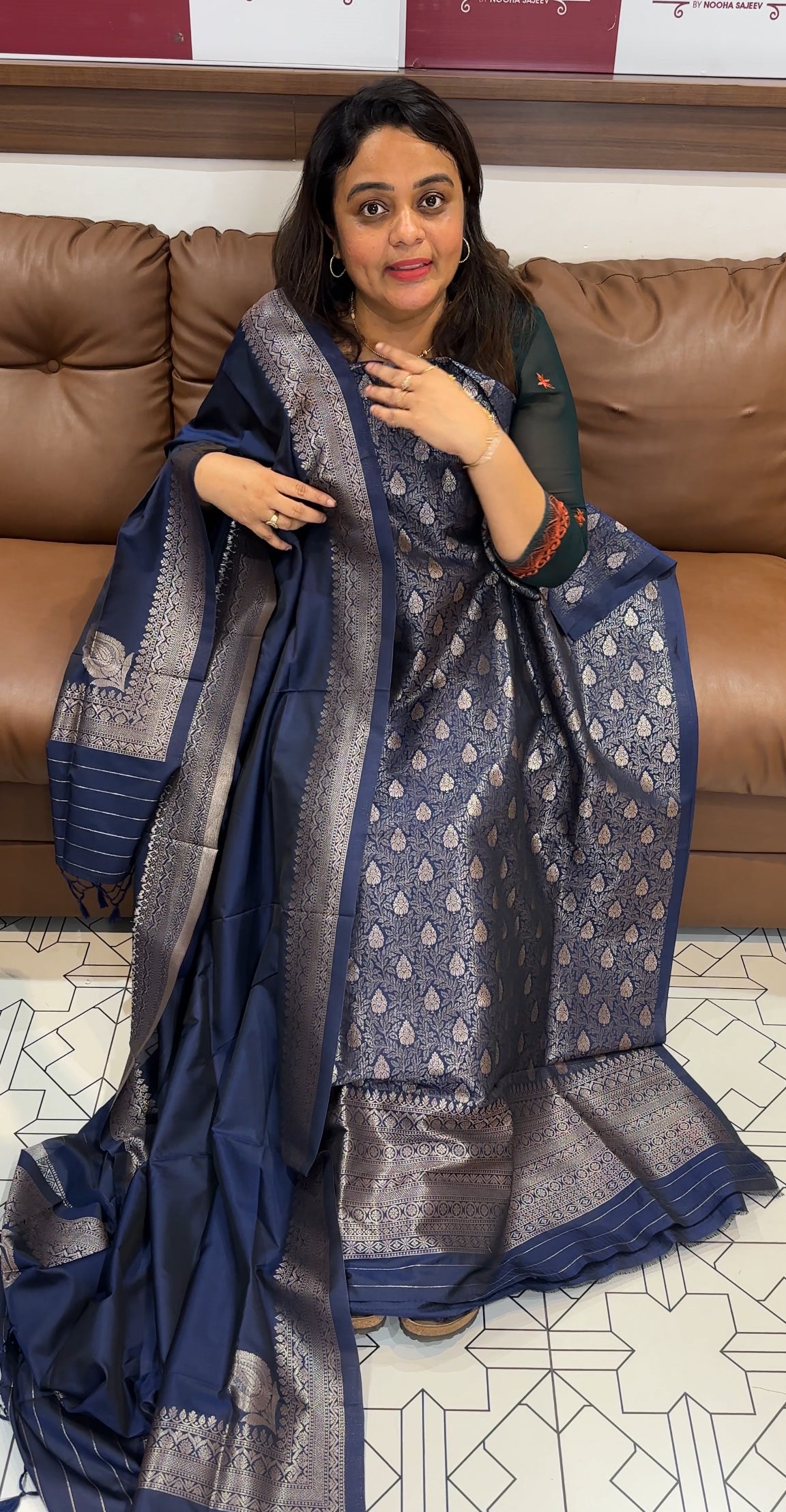 SEMI KATAN UNSTITCHED SALWAR SUITS - IHA 26273