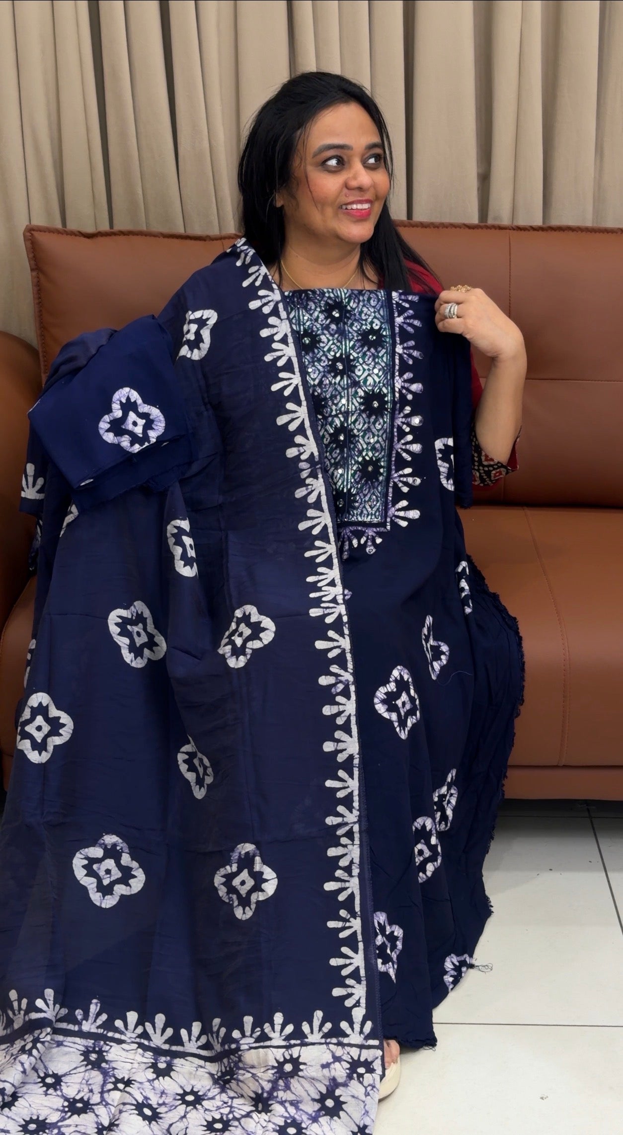 BATIK PRINTED UNSTITCHED SALWAR SUTS - IHA 34966