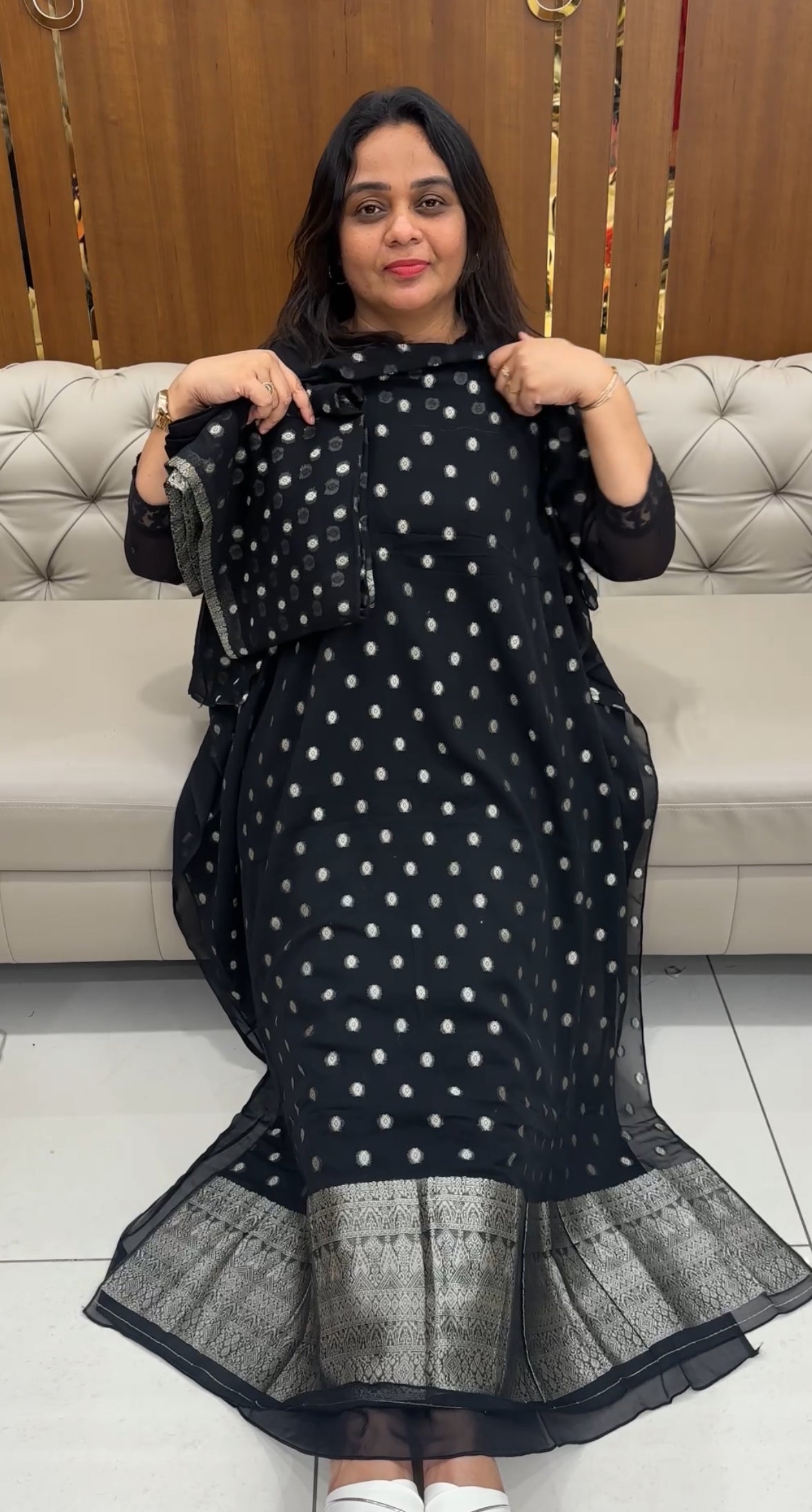 BANARASI UNSTITCHED SALWAR SUITS - IHA 28863