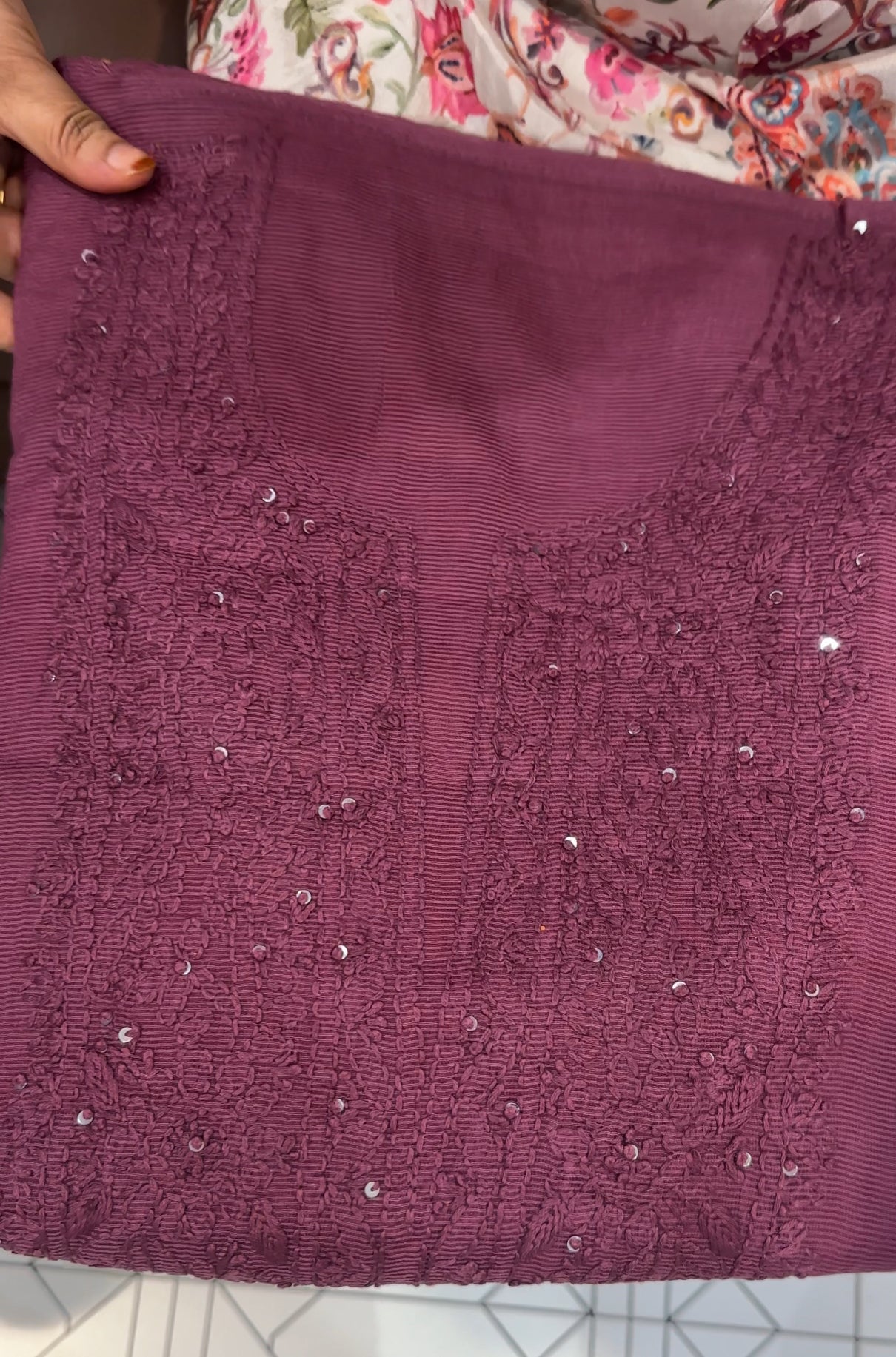 LUCKNOWI CHIKANKARI UNSTITCHED SALWAR SUITS - IHA 26150