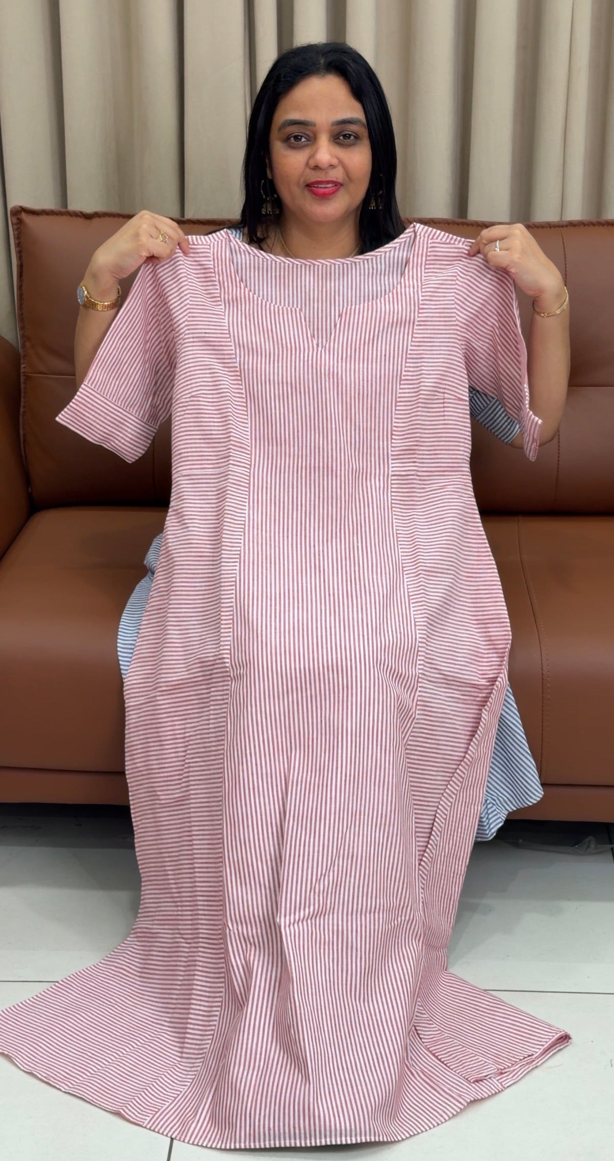 IHA'S IN-HOUSE HANDLOOM COTTON FROCKS - IHA 34004
