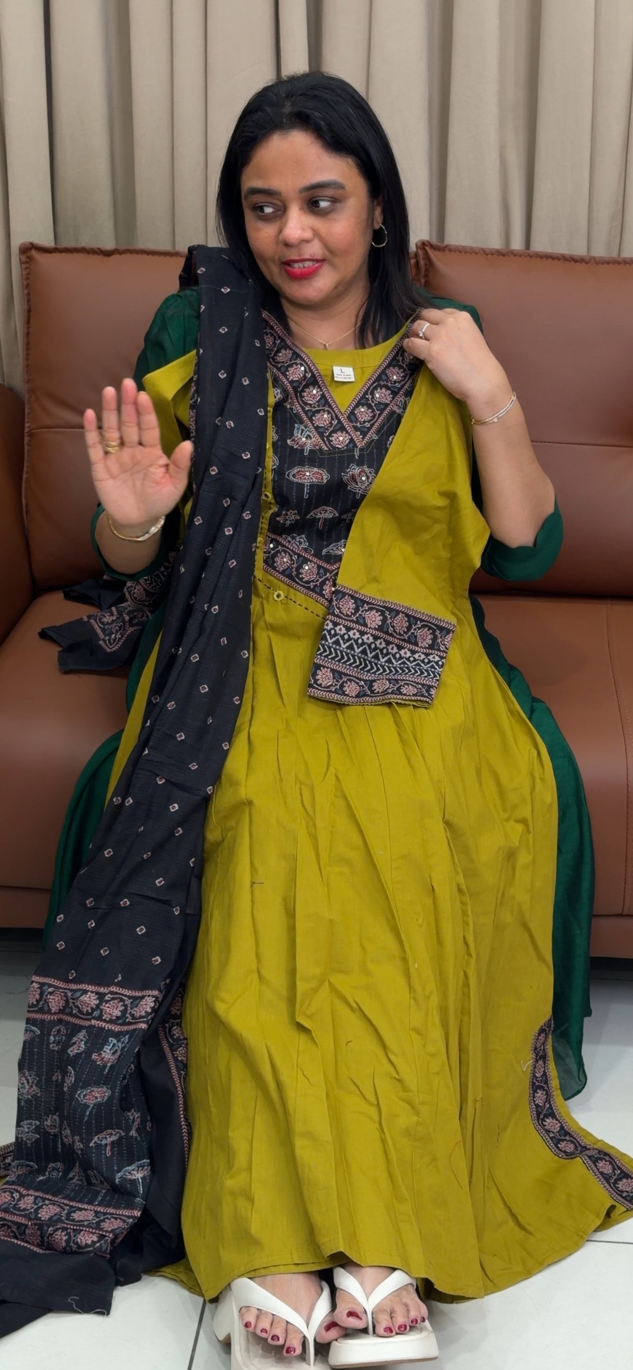 ANARKALI TOP, BOTTOM AND DUPATTA - IHA 33797