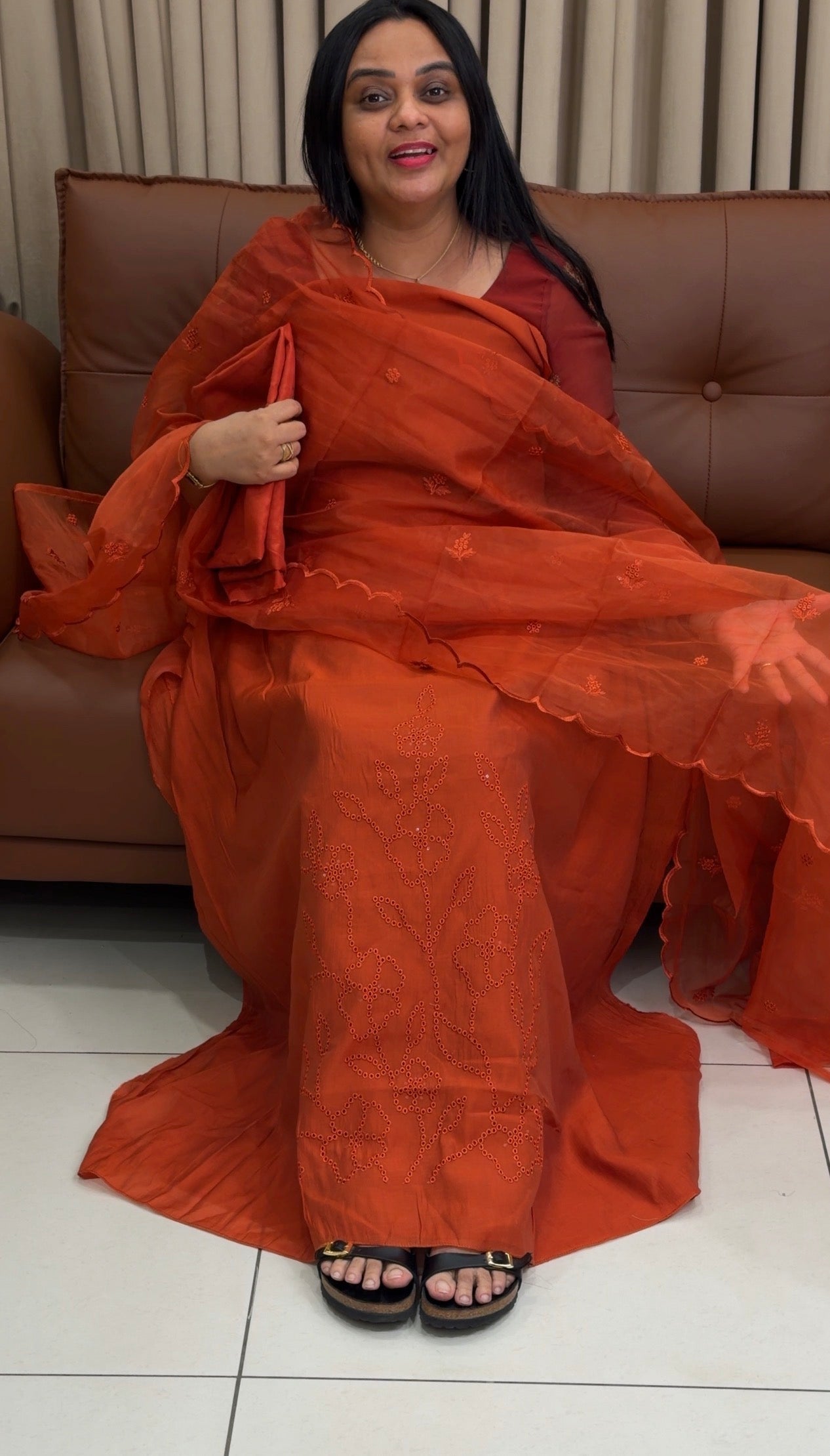 MUL CHANDERI UNSTITCHED SALWAR SUITS - IHA 34705