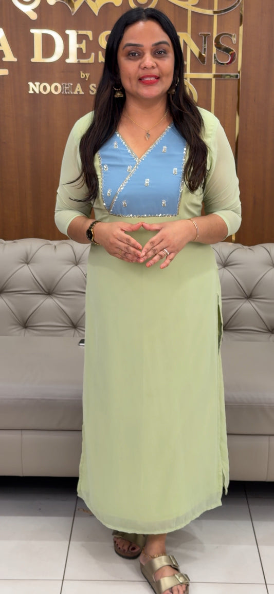 IHA'S IN-HOUSE HAND WORKED ALINE TOPS - IHA 33546