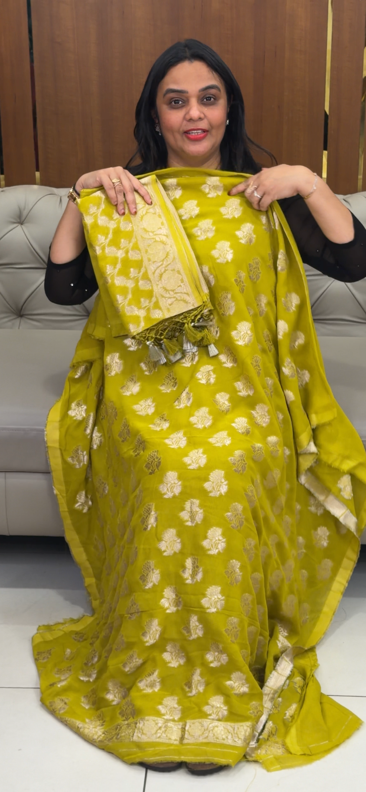 VISCOSE GEORGETTE UNSTITCHED SALWAR SUITS - IHA 32328