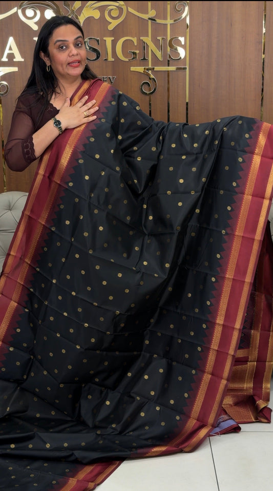 SEMI SILK SAREES - IHA 32639