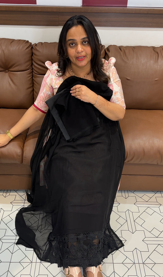 GEORGETTE UNSTITCHED SALWAR SUITS - IHA 27686