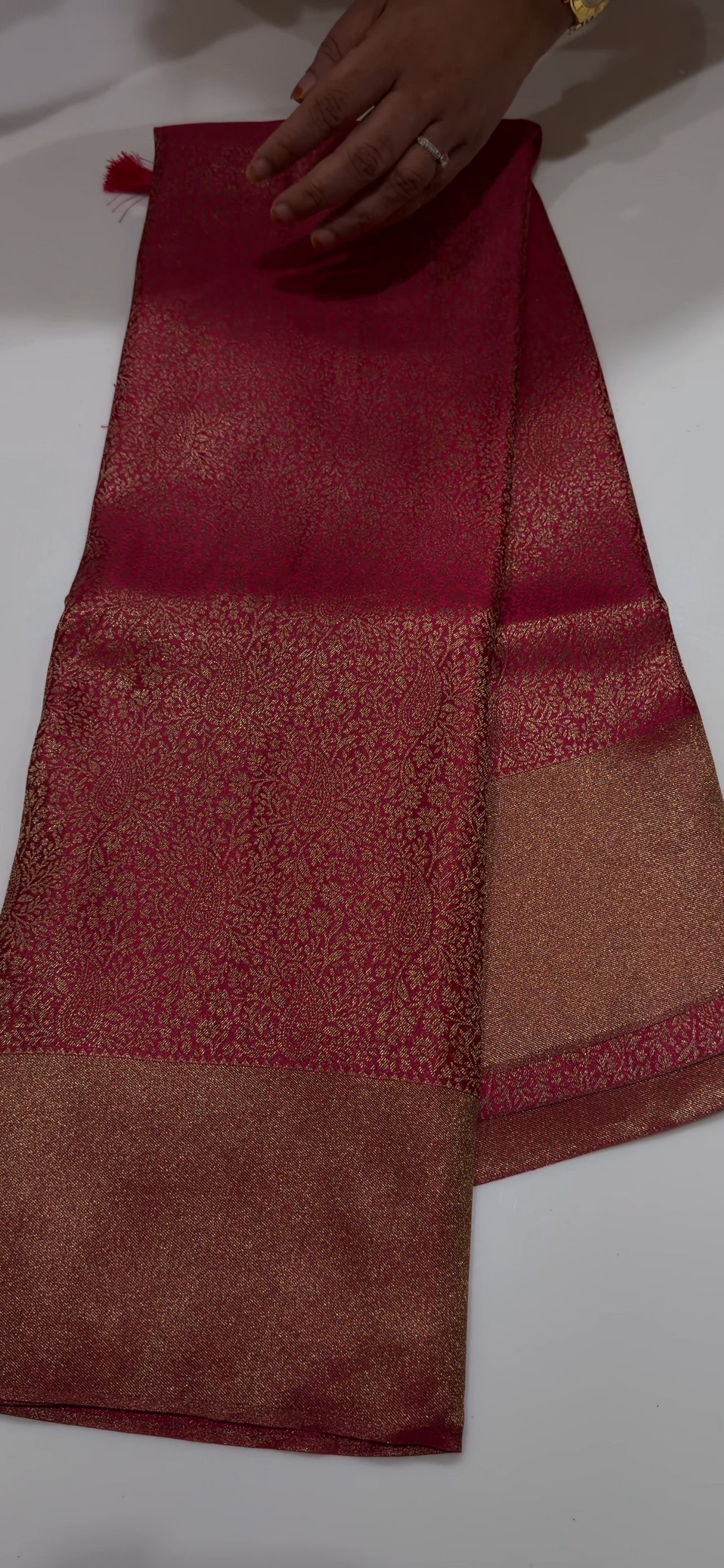 SEMI BROCADE SAREES - IHA 34536