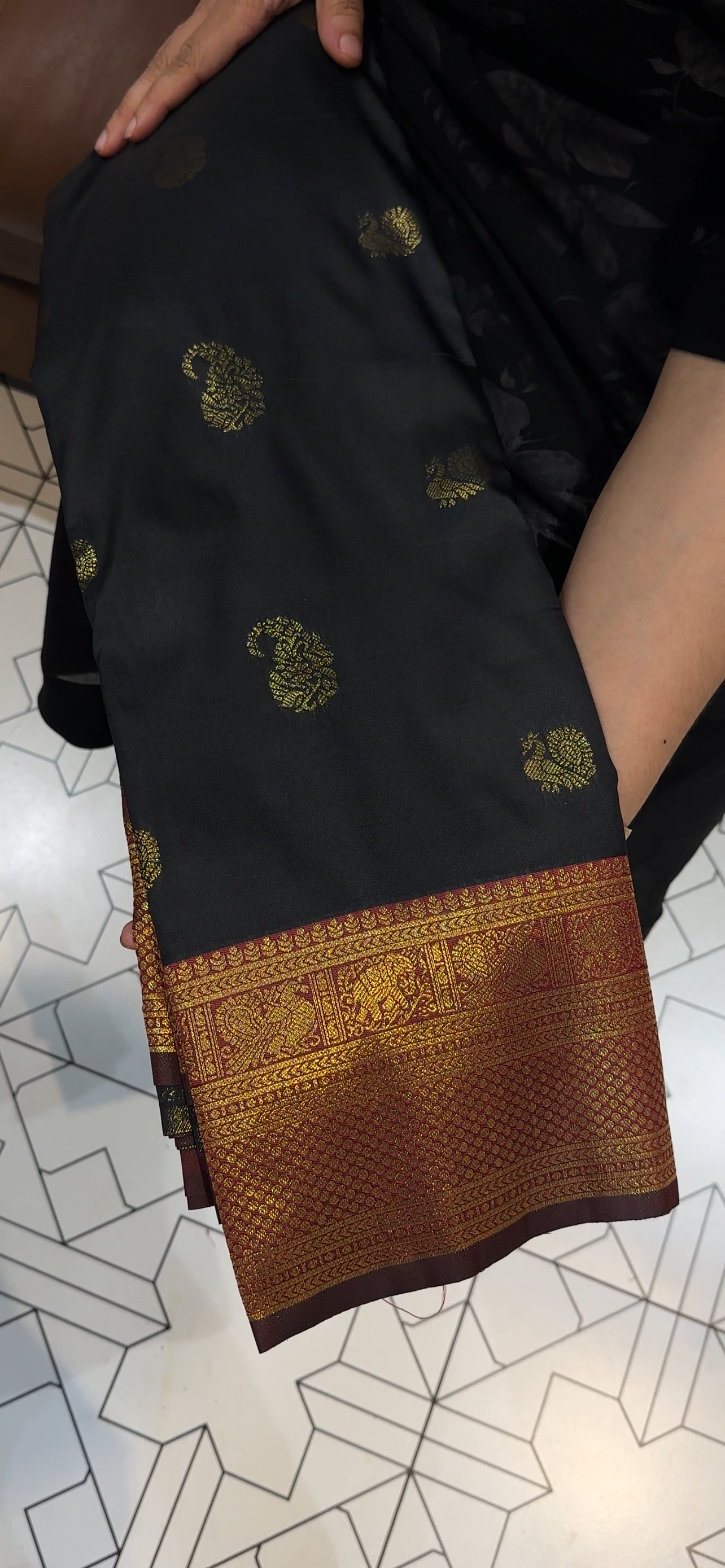 SEMI SILK SAREES - IHA 34985