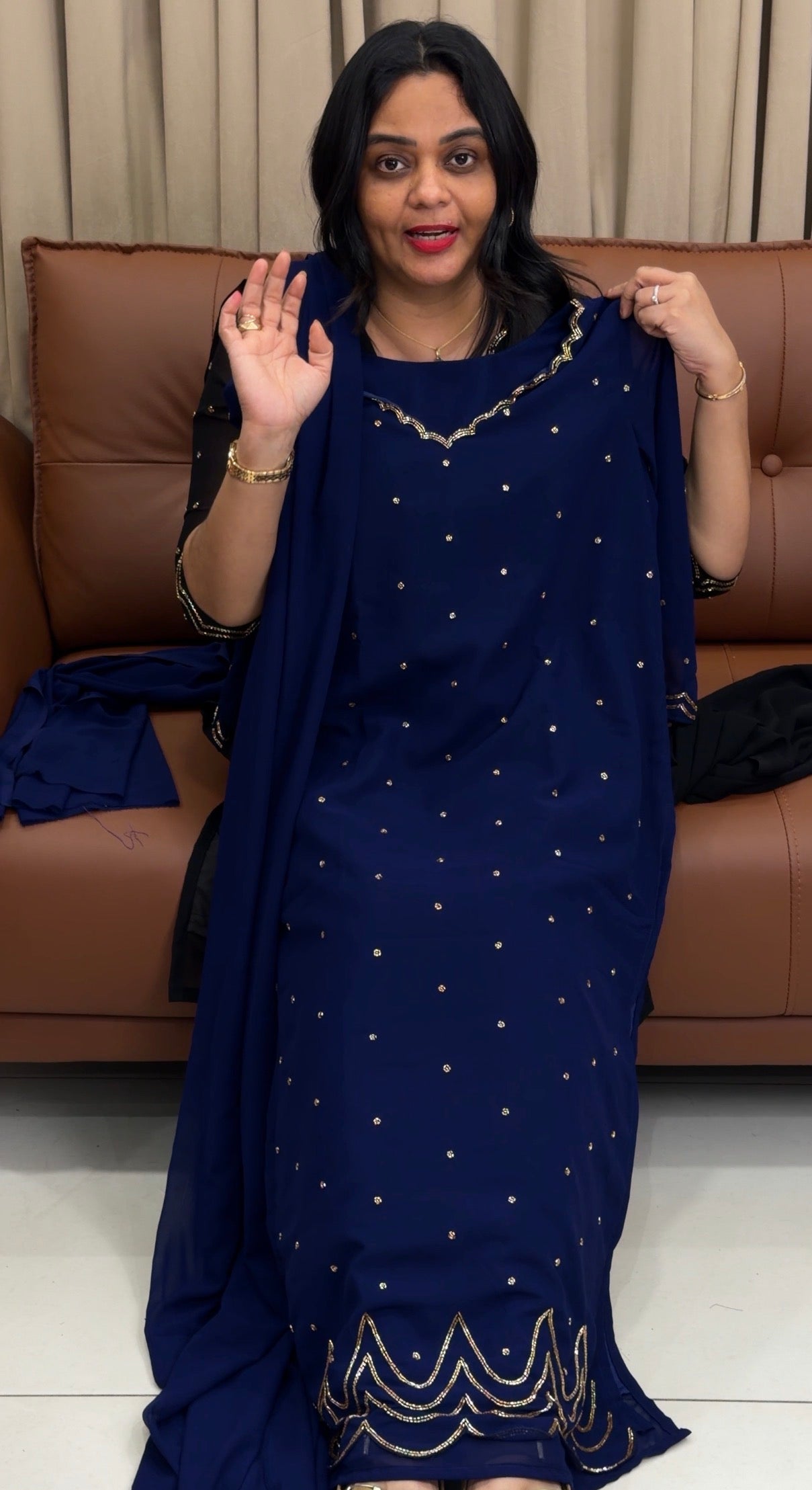 FORWARD FAUX GEORGETTE  UNSTITCHED SALWAR SUITS - IHA 33766