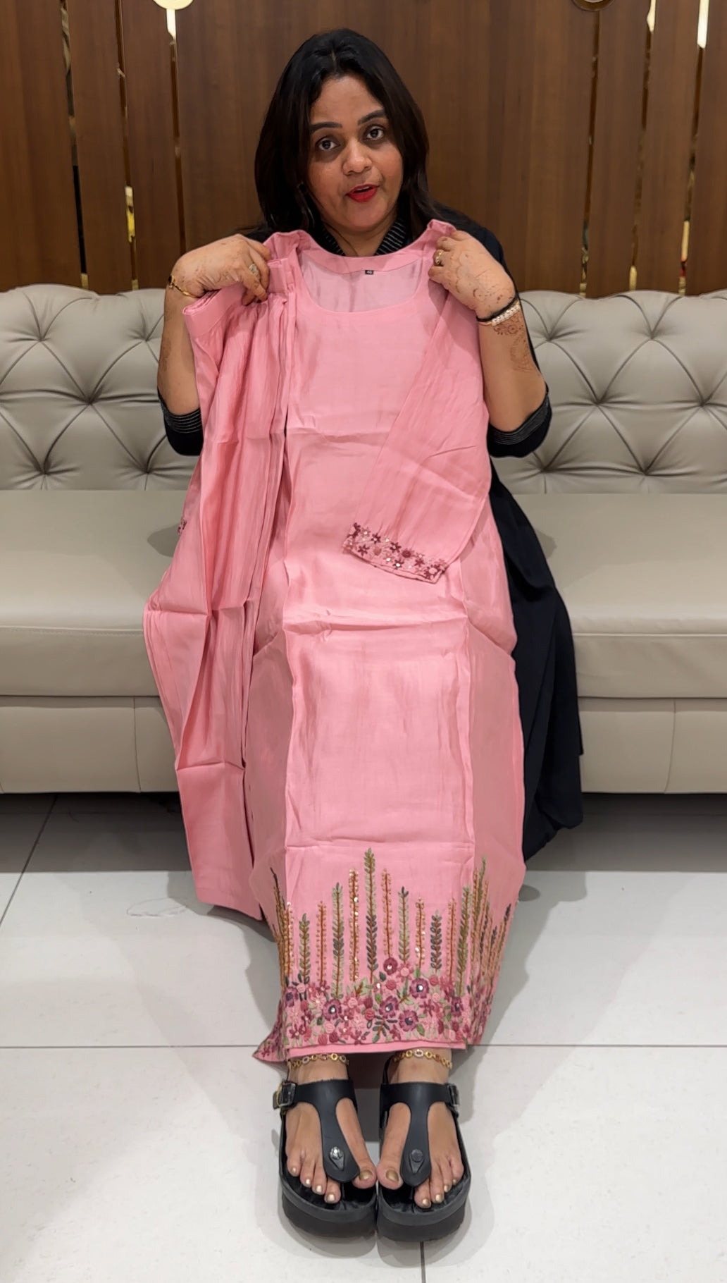 MODAL CHANDERI TOP AND BOTTOM - IHA 23889