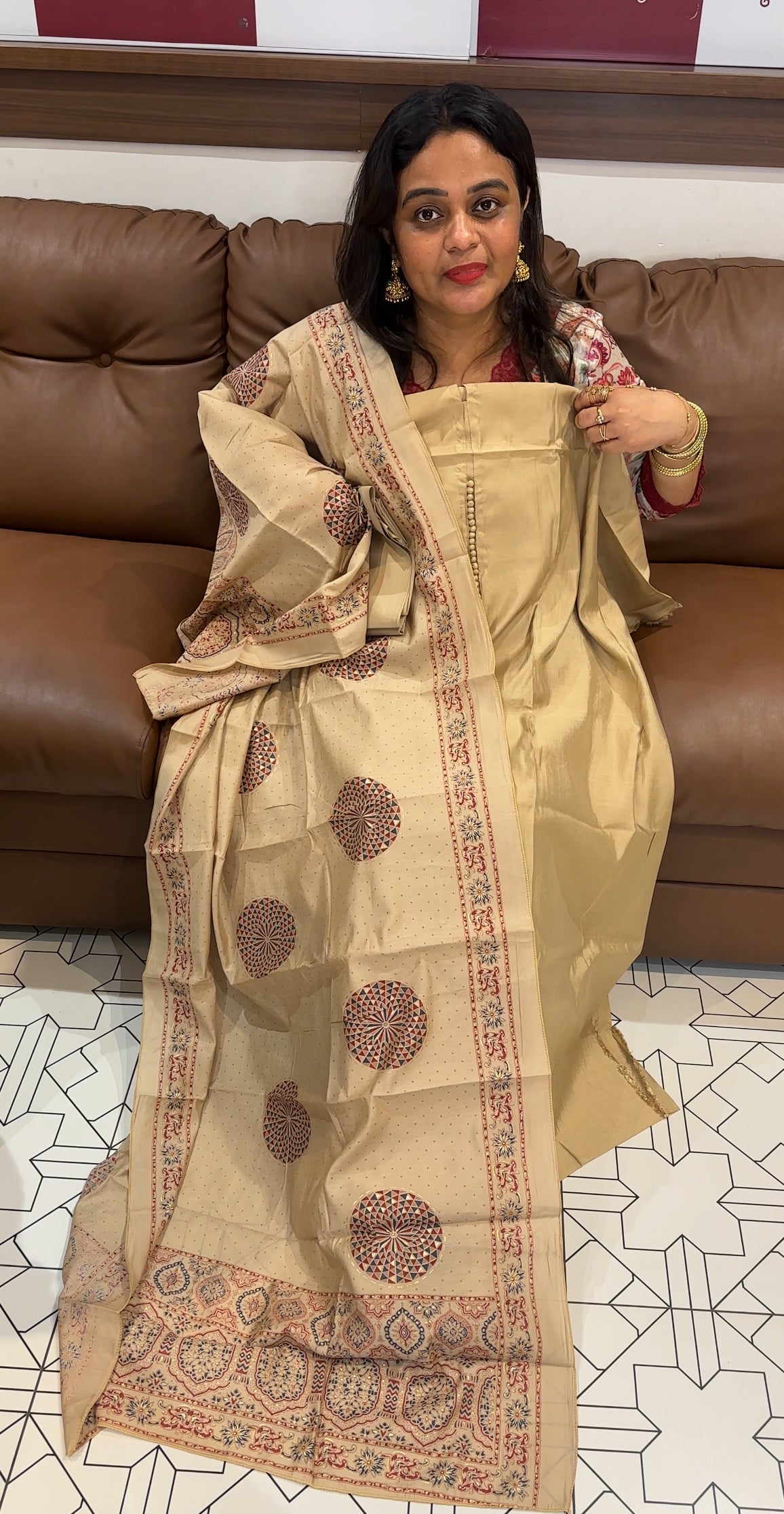 SEMI MODAL UNSTITCHED SALWAR SUITS - 26141