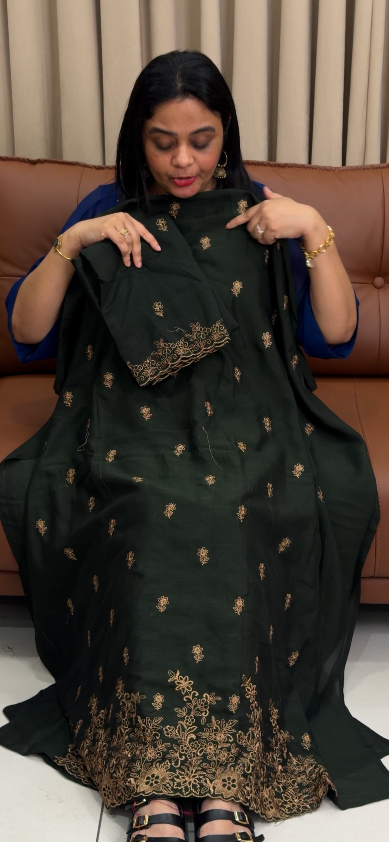 SEMI RAW SILK UNSTITCHED SALWAR SUITS - IHA 34092