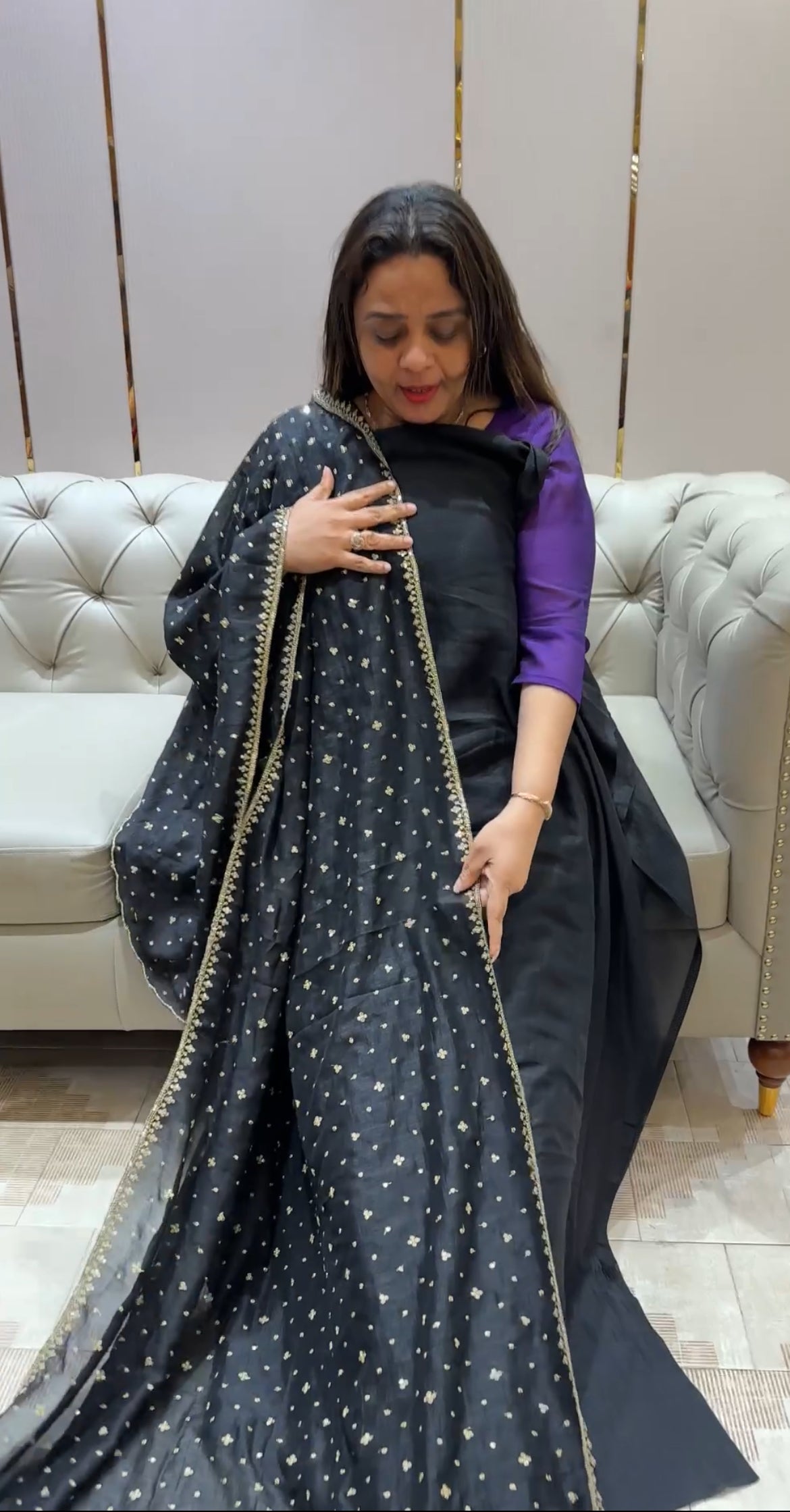 SEMI RAW SILK UNSTITCHED SALWAR SUITS - IHA 22098