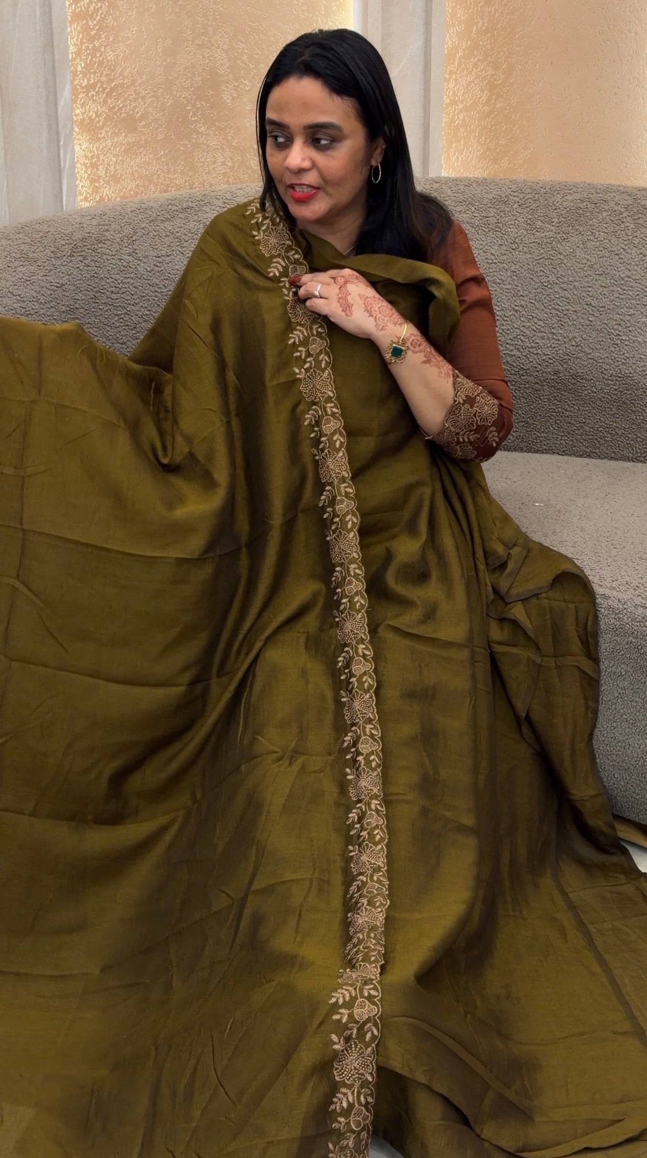 SEMI RAW SILKK UNSTITCHED SALWAR SUITS - IHA 33025