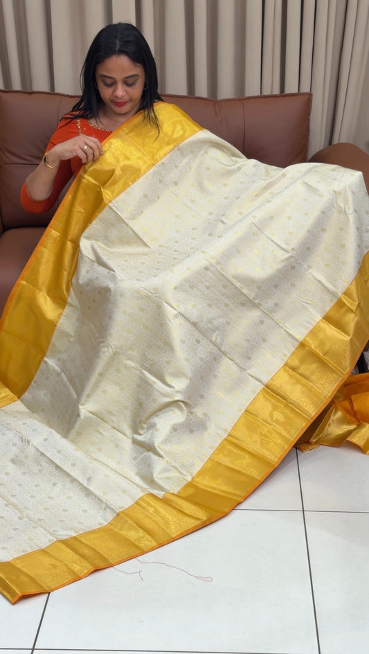 SEMI KANCHIPURAM SAREES - IHA 34254