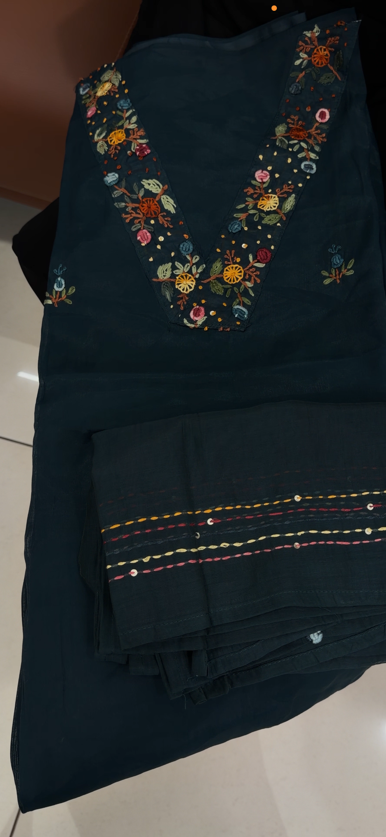 MALAI CHANDERI UNSTITCHED SALWAR SUITS - IHA 34631
